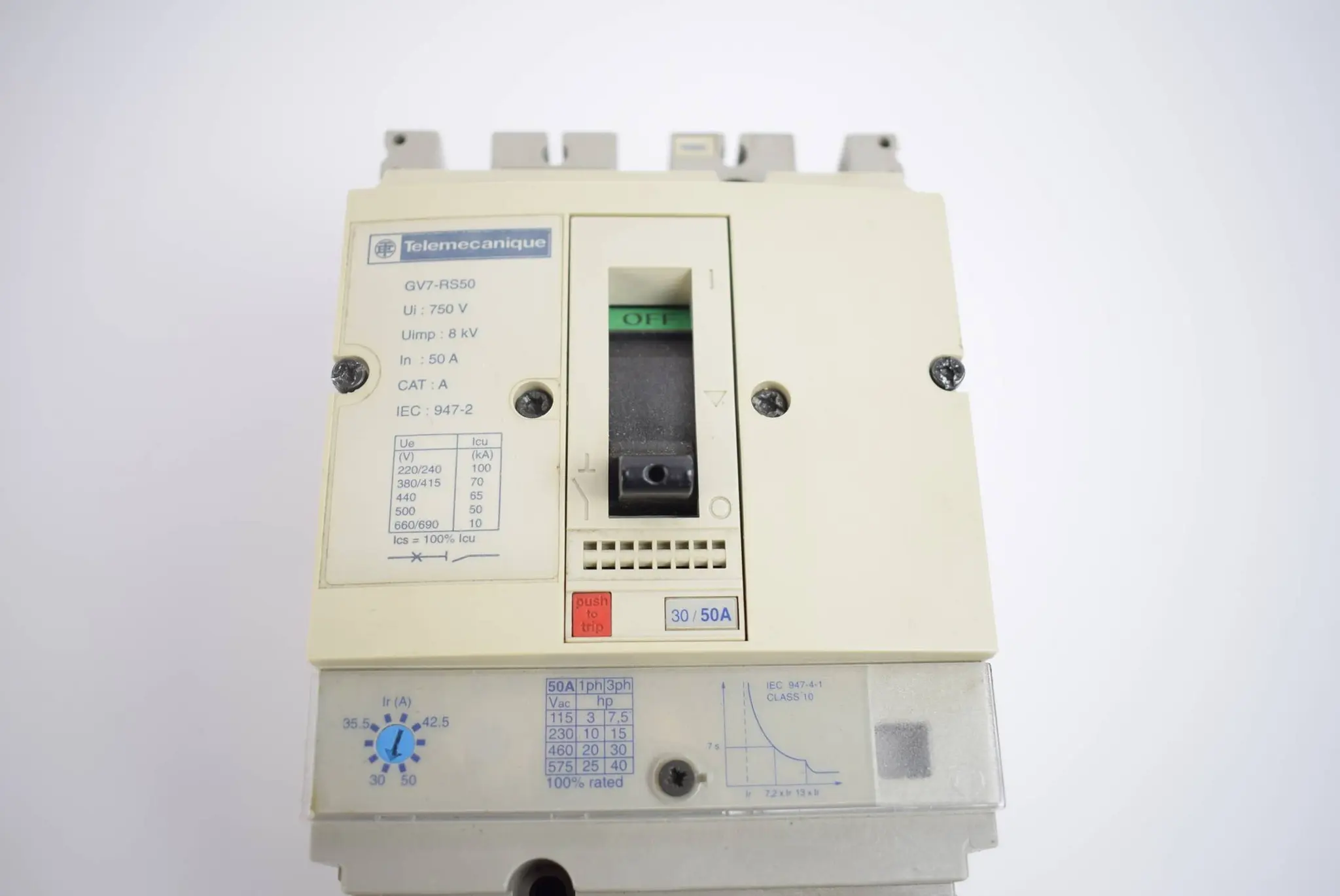 Produktfoto 1 von Telemecanique Motorschutzschalter GV7-R ( GV7-RS50 )