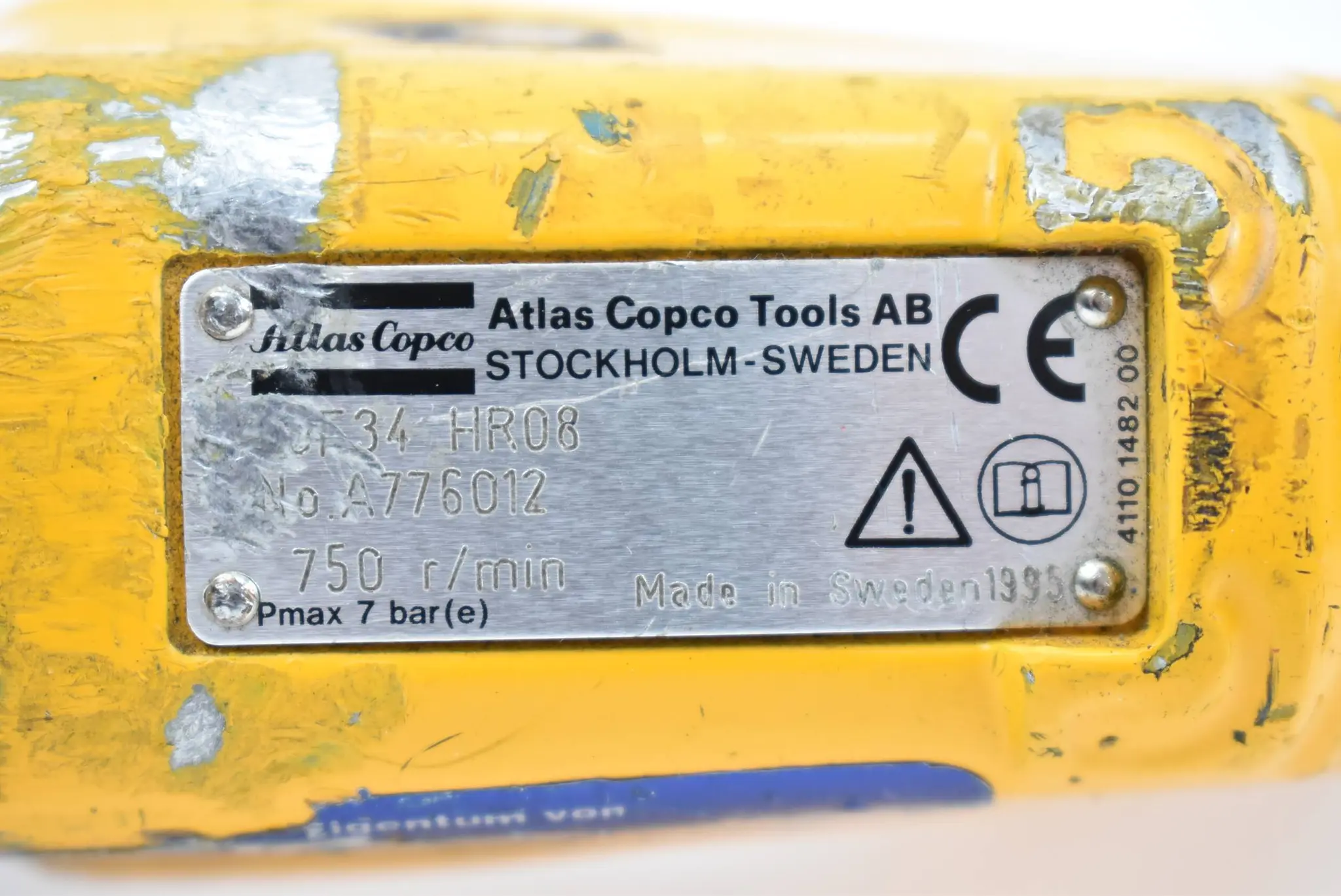 Produktfoto 1 von Atlas Copco Druckluftschrauber vermutlich LUF34 HR08 ( A776012 ) 750r/min.