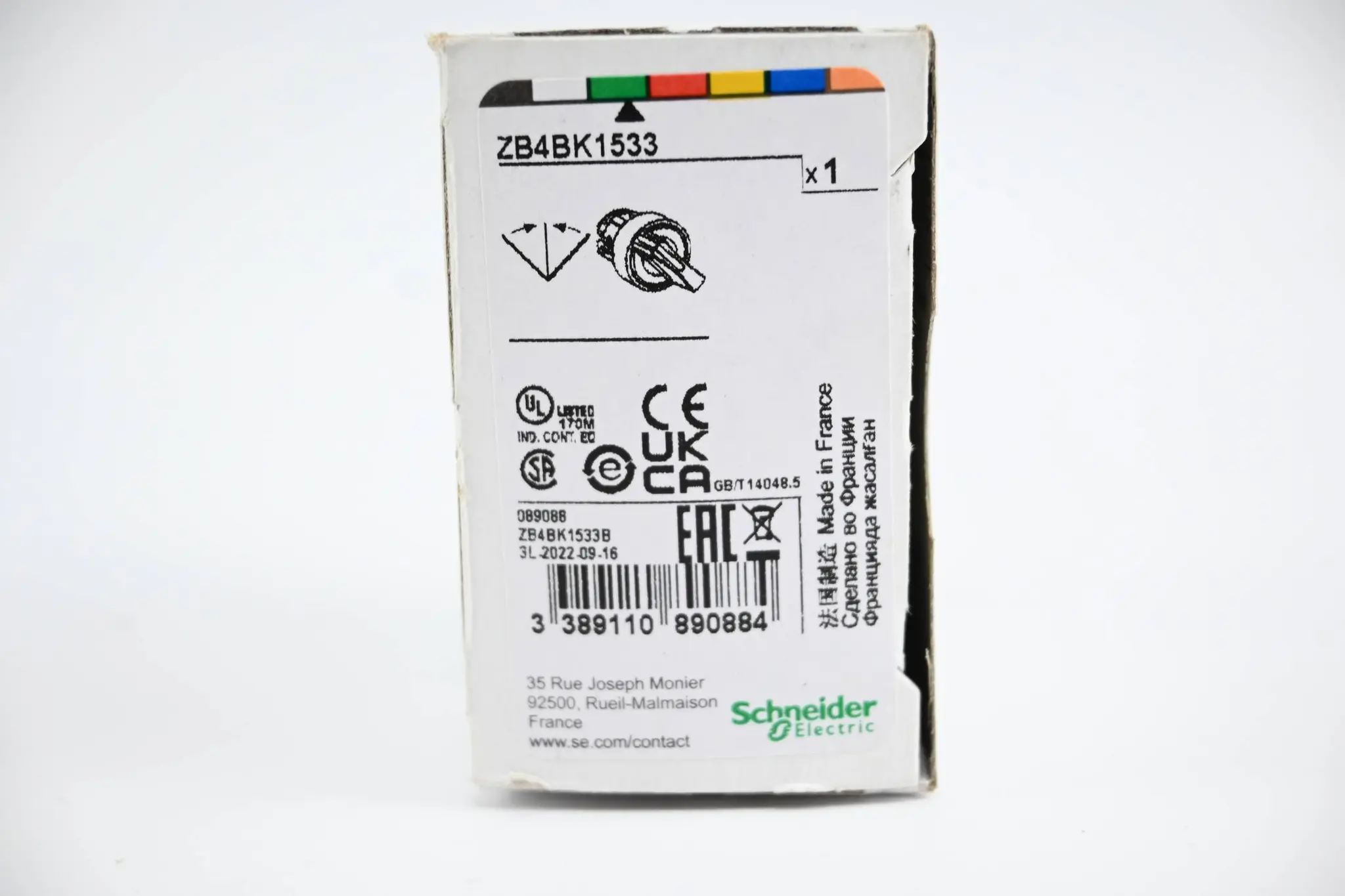 Produktfoto 1 von Schneider Electric Leuchtwahlschalter grün ZB4BK1533