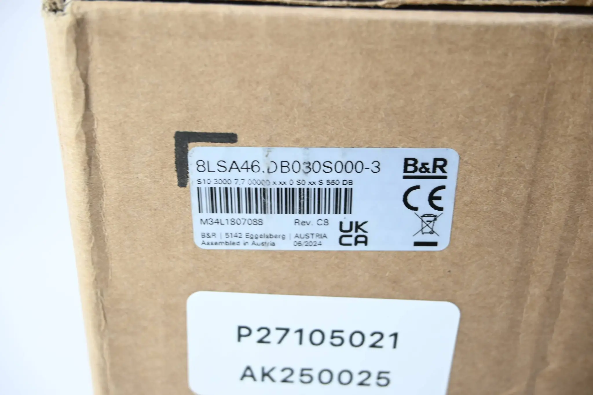 Produktfoto 1 von B&R Automation Servomotor 8LSA46.DB030S000-3 Rev. C8