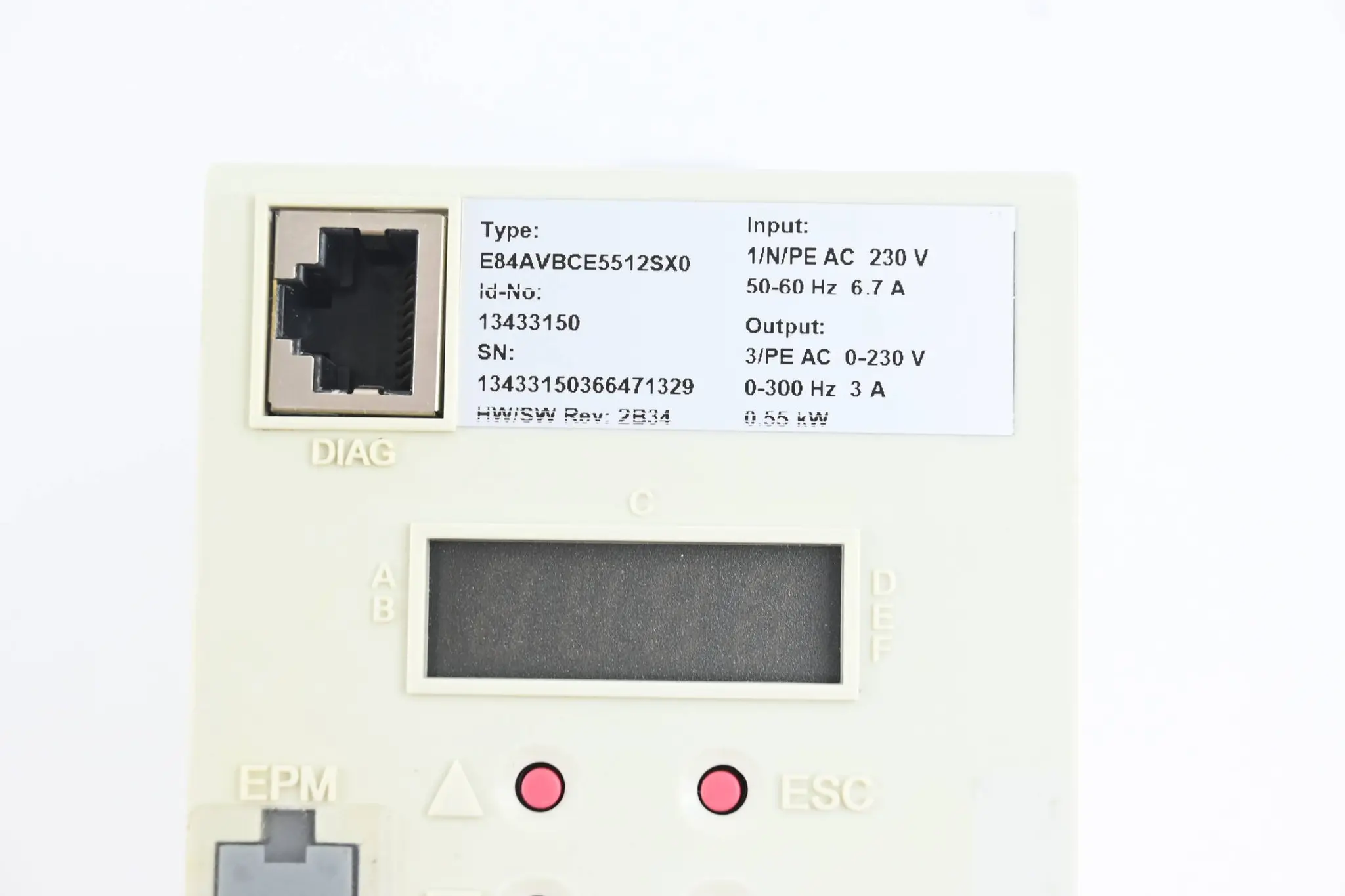 Produktfoto 1 von Lenze 8400 BaseLine C E84AVBCE5512SX0 ( EDK84VBCE402 ) E84AVBCE5512SX0XX2B34