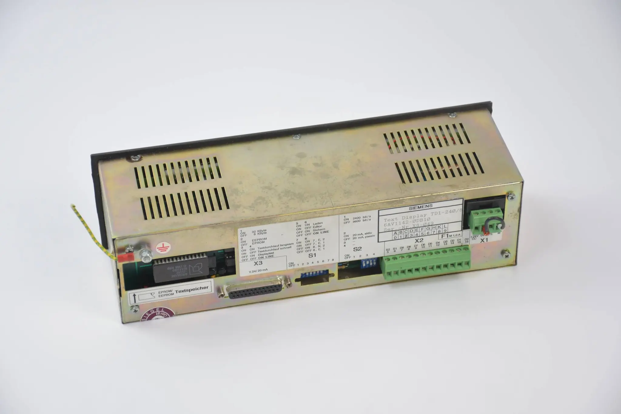 Produktfoto 1 von Siemens Text Display TD1-240/8 6AV1142-0DB10 ( 6AV1 142-0DB10 ) Ver. A2