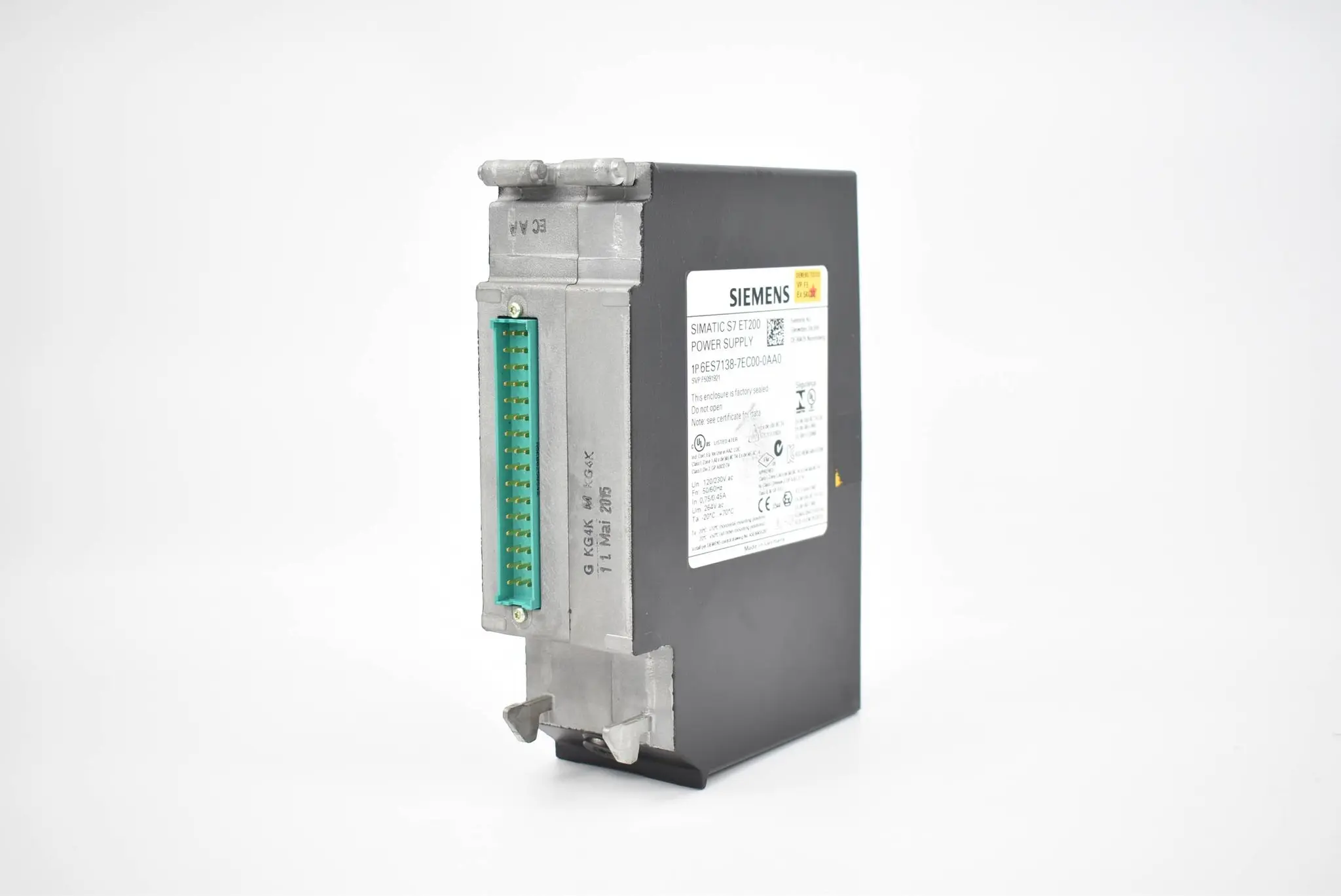 Produktfoto 1 von Siemens Simatic S7 ET200 Power Supply 6ES7138-7EC00-0AA0 ( 6ES7 138-7EC00-0AA0 )
