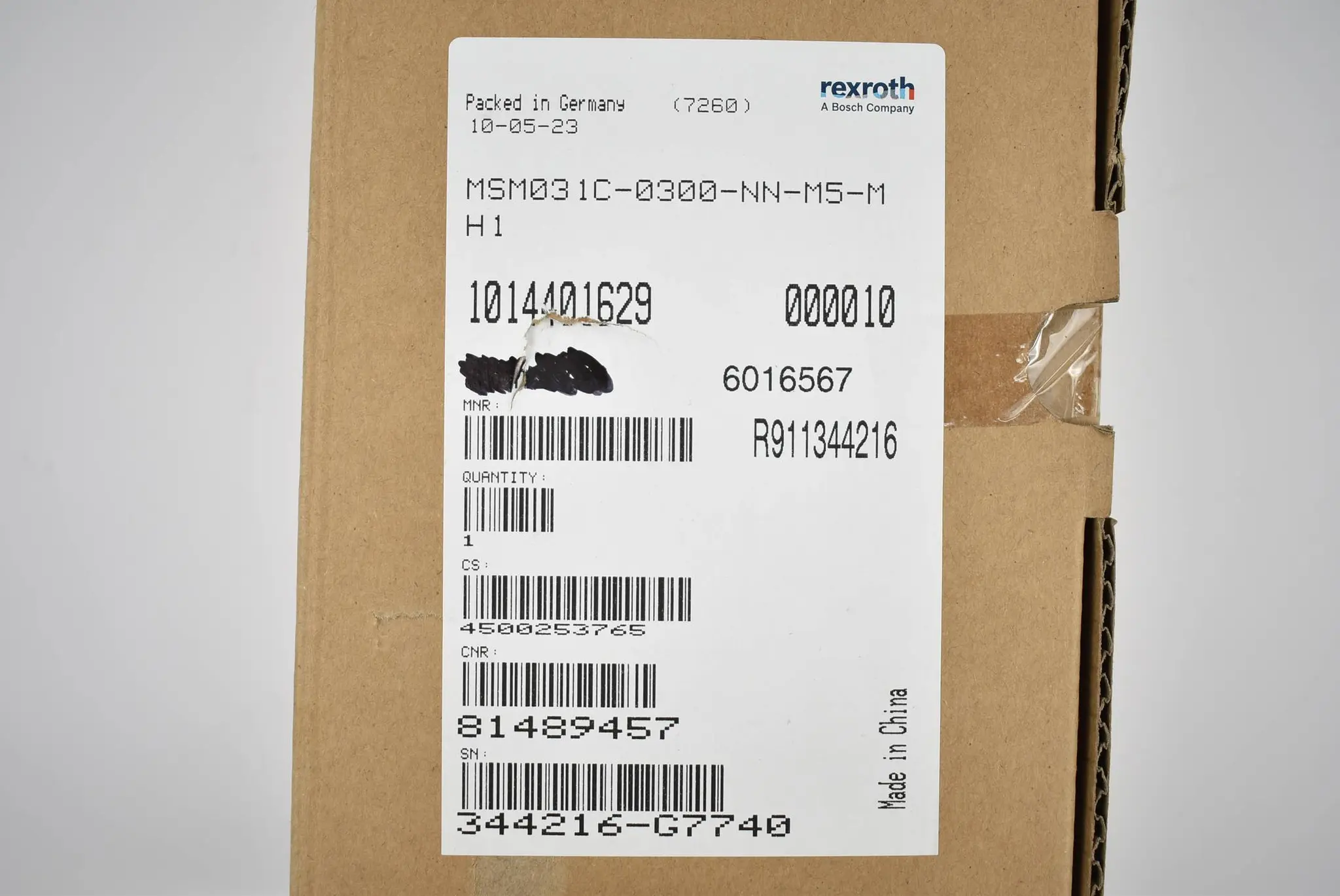 Produktfoto 1 von Rexroth IndraDyn S Servomotor MSM031C-0300-NN-M5-MH1 ( R911344216 )