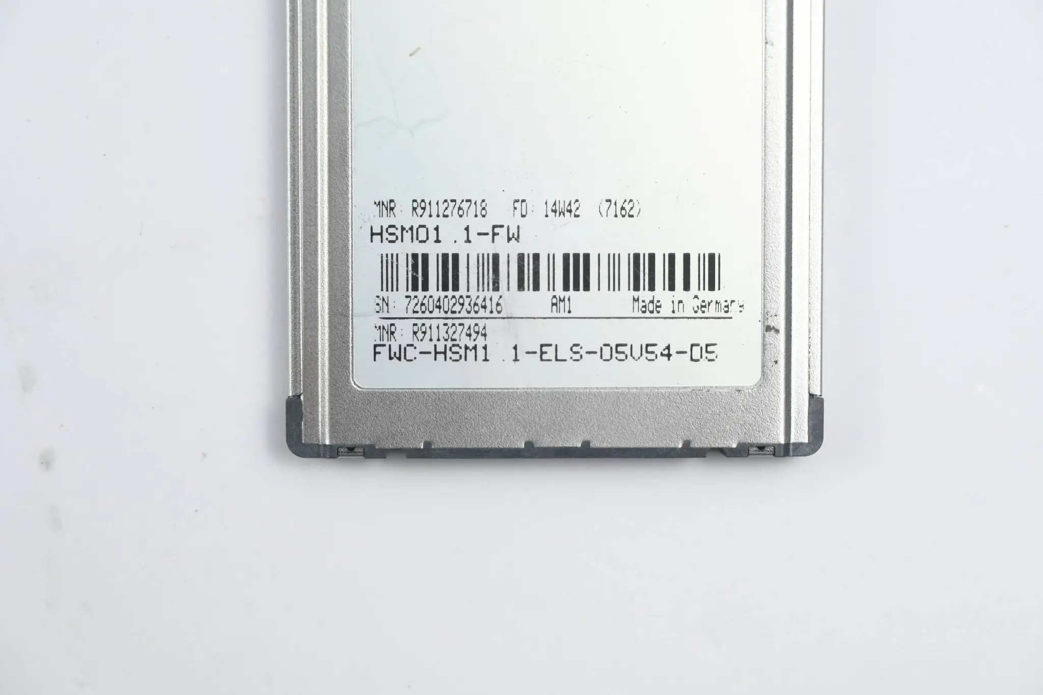 Produktfoto 1 von Rexroth Memory Card HSM01.1-FW R911276718 ( FWC-HSM1.1-ELS-05V54-D5 )