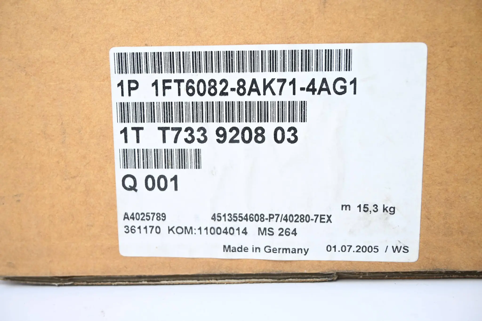 Produktfoto 1 von Siemens Simotics S Synchronservomotor 1FT6082-8AK71-4AG1 ( 1FT6 082-8AK71-4AG1 )
