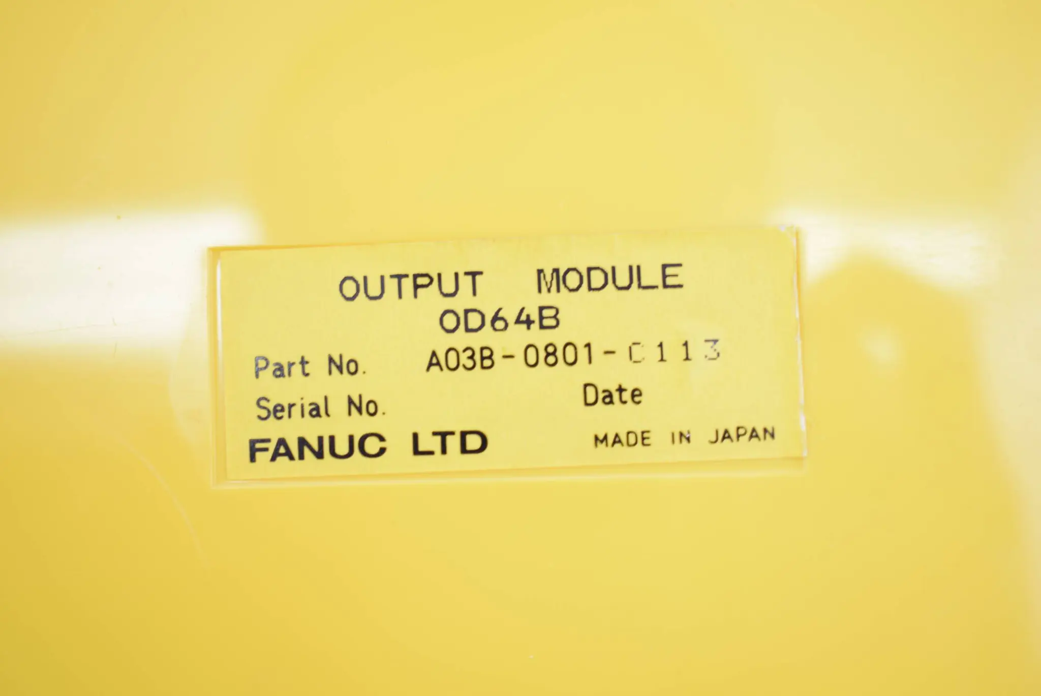 Produktfoto 1 von Fanuc Ausgangsmodul OD64B A03B-0801-C113
