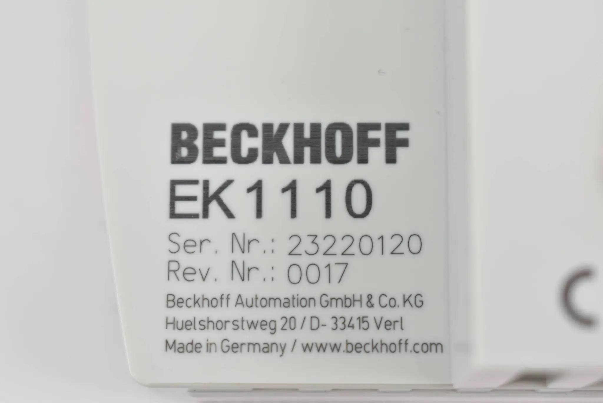 Produktfoto 1 von Beckhoff EtherCAT-Verlängerung EK1110 ( EK 1110 )