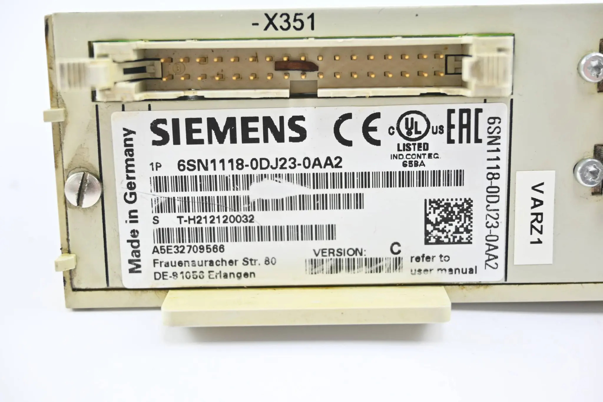 Produktfoto 1 von Siemens Simodrive Regelungseinschub 6SN1118-0DJ23-0AA2 ( 6SN1 118-0DJ23-0AA2 )C
