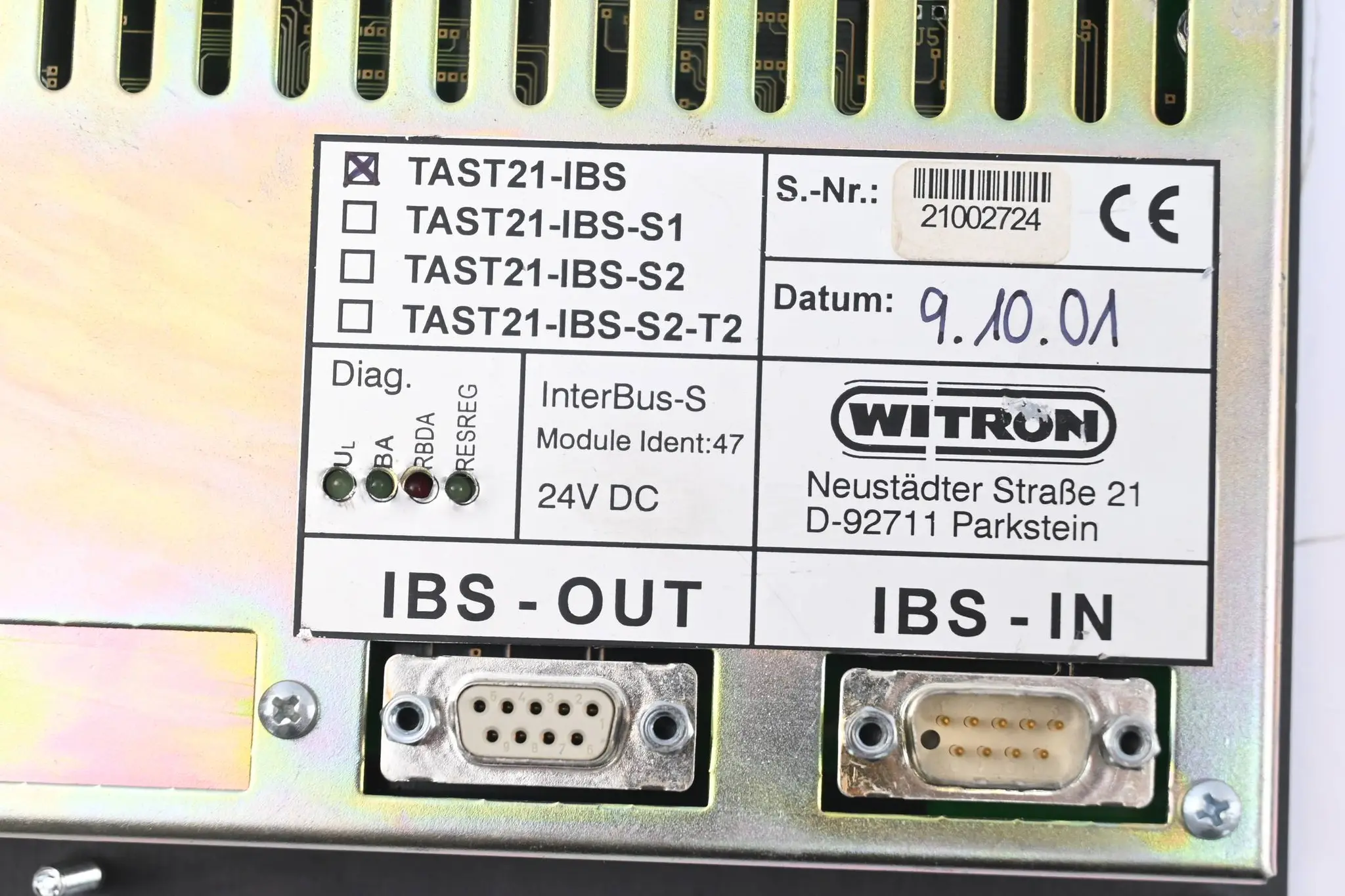 Produktfoto 1 von Witron Bedienterminal TAST21-IBS