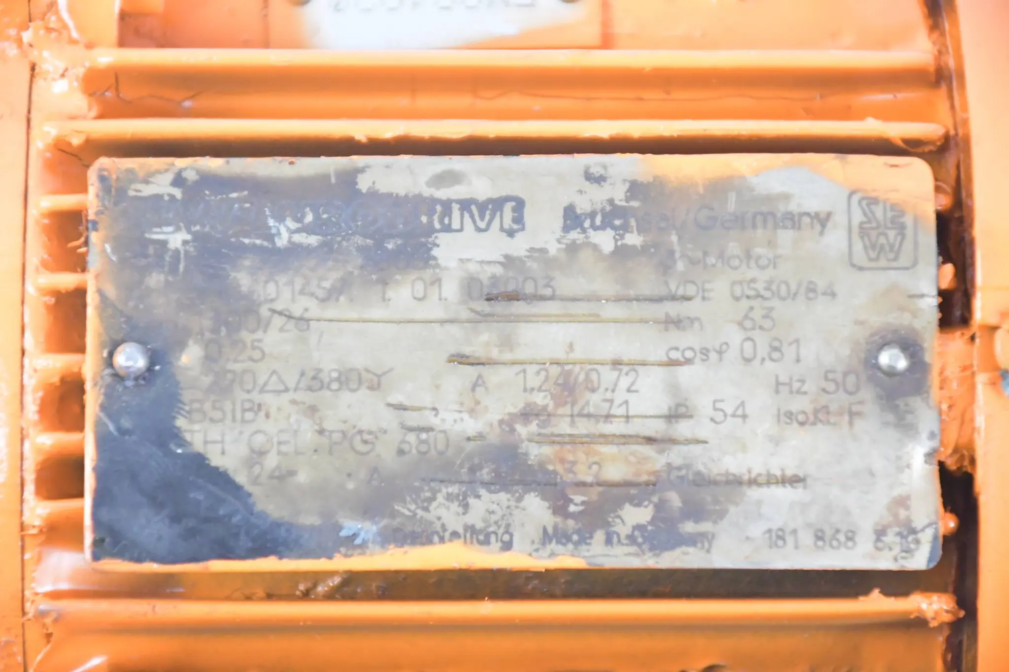 Produktfoto 1 von SEW-Eurodrive Getriebemotor SF32D63L-4B03