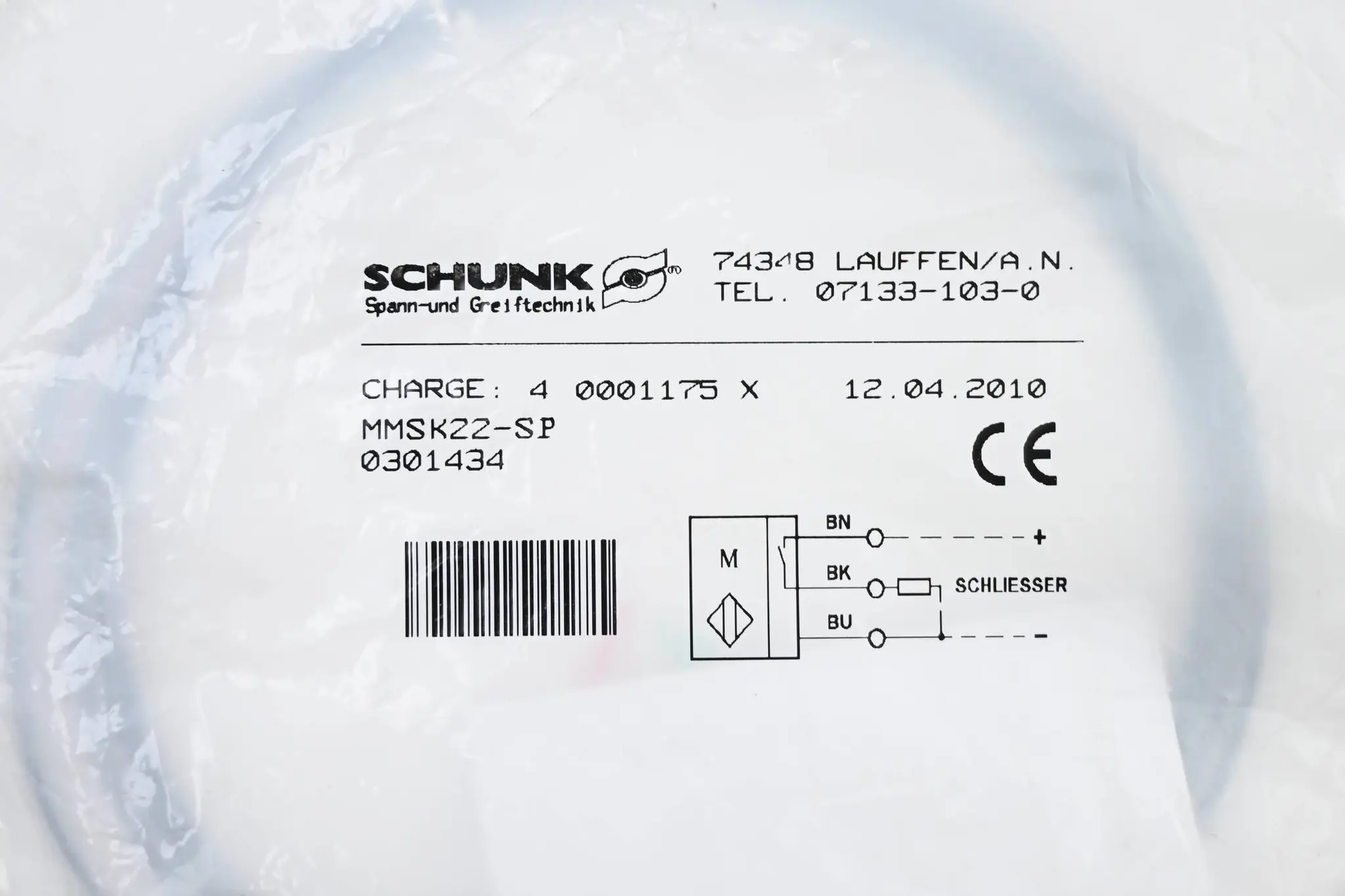 Produktfoto 1 von Schunk magnetischer Näherungsschalter MMSK22-SP ( 0301434 )