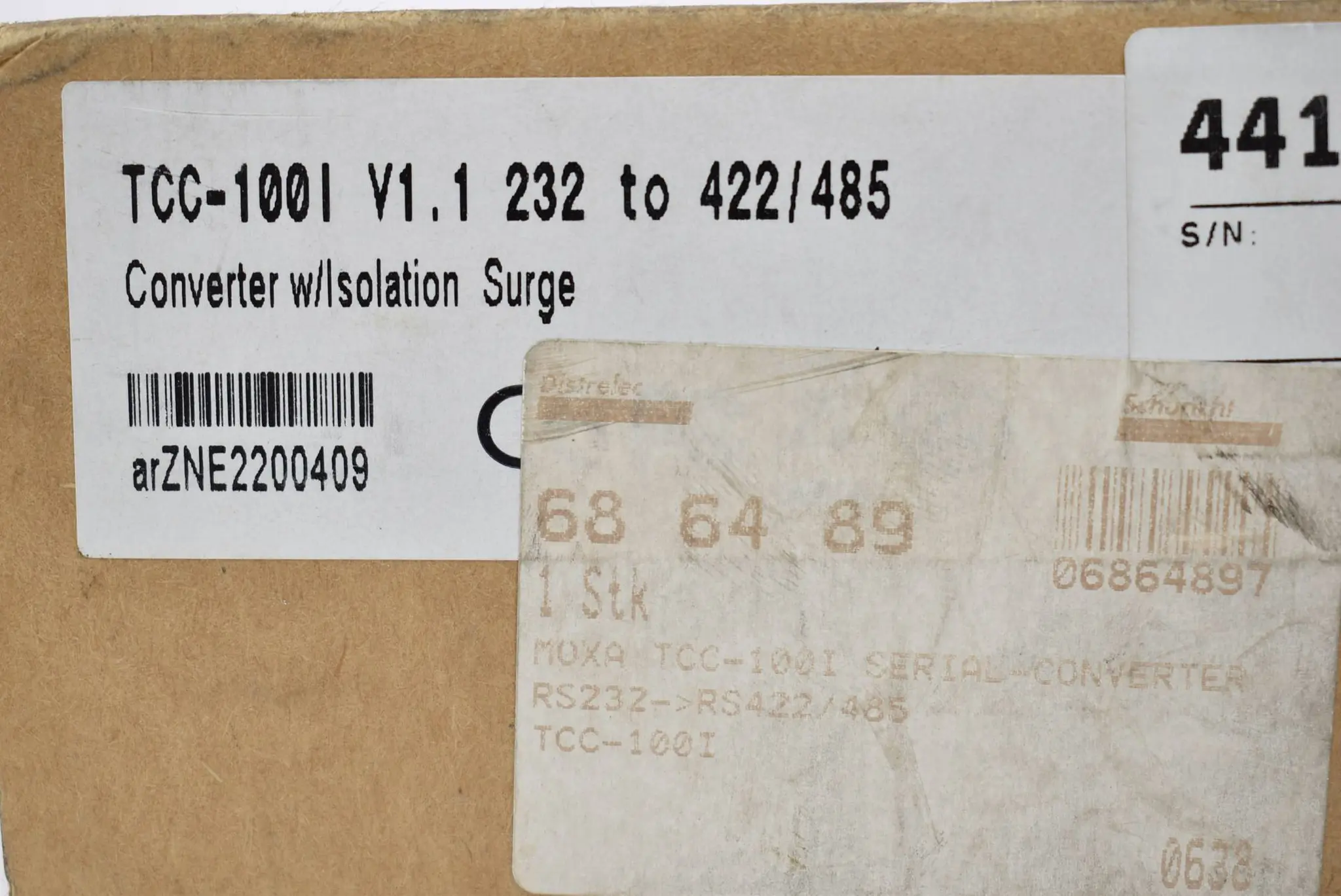 Produktfoto 1 von Moxa RS-232 Konverter TCC-100l Rev. 1.1 inkl. KMRH-K175