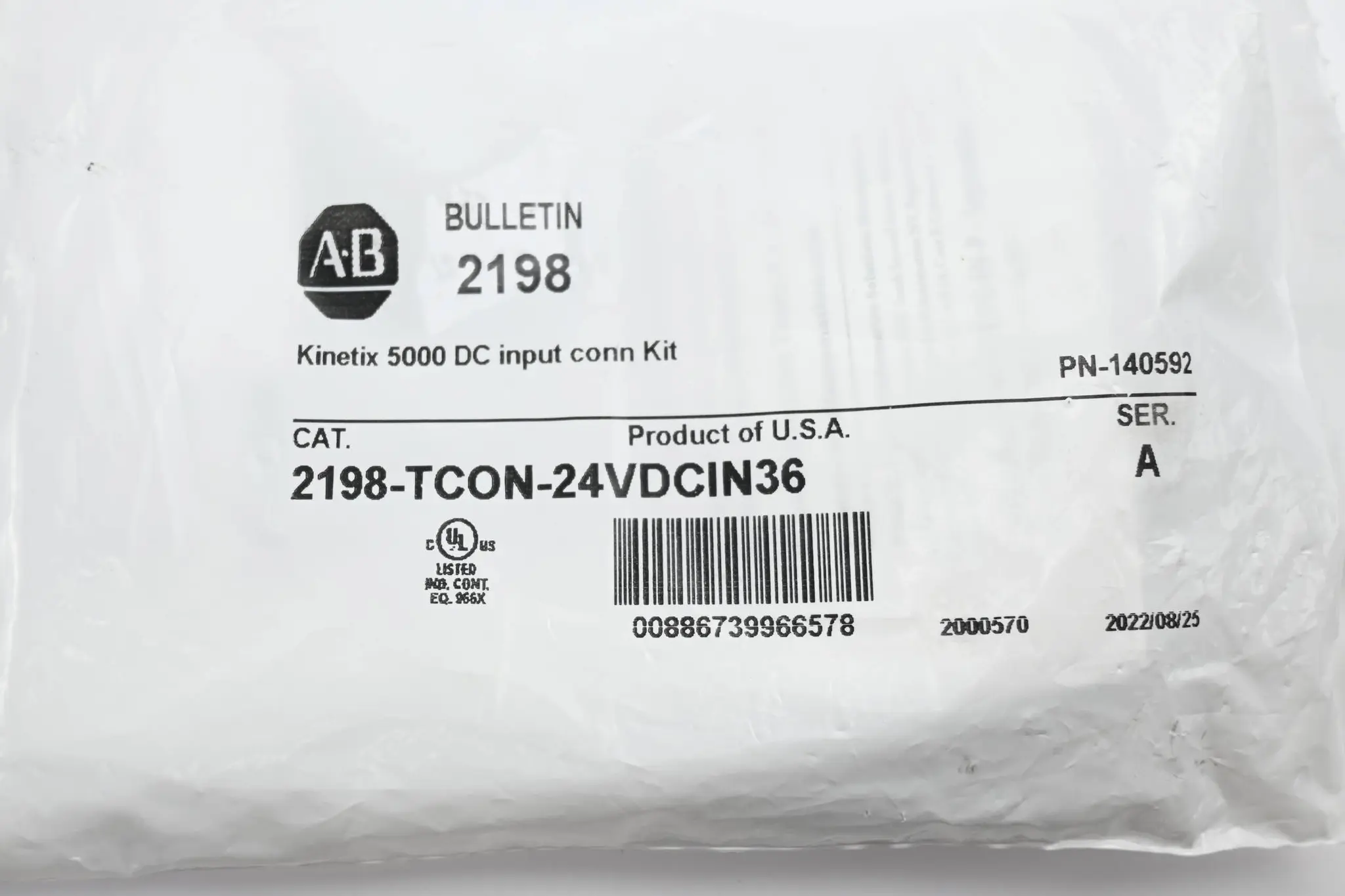 Produktfoto 1 von Allen Bradley Connector Kit 2198-TCON-24VDCIN36