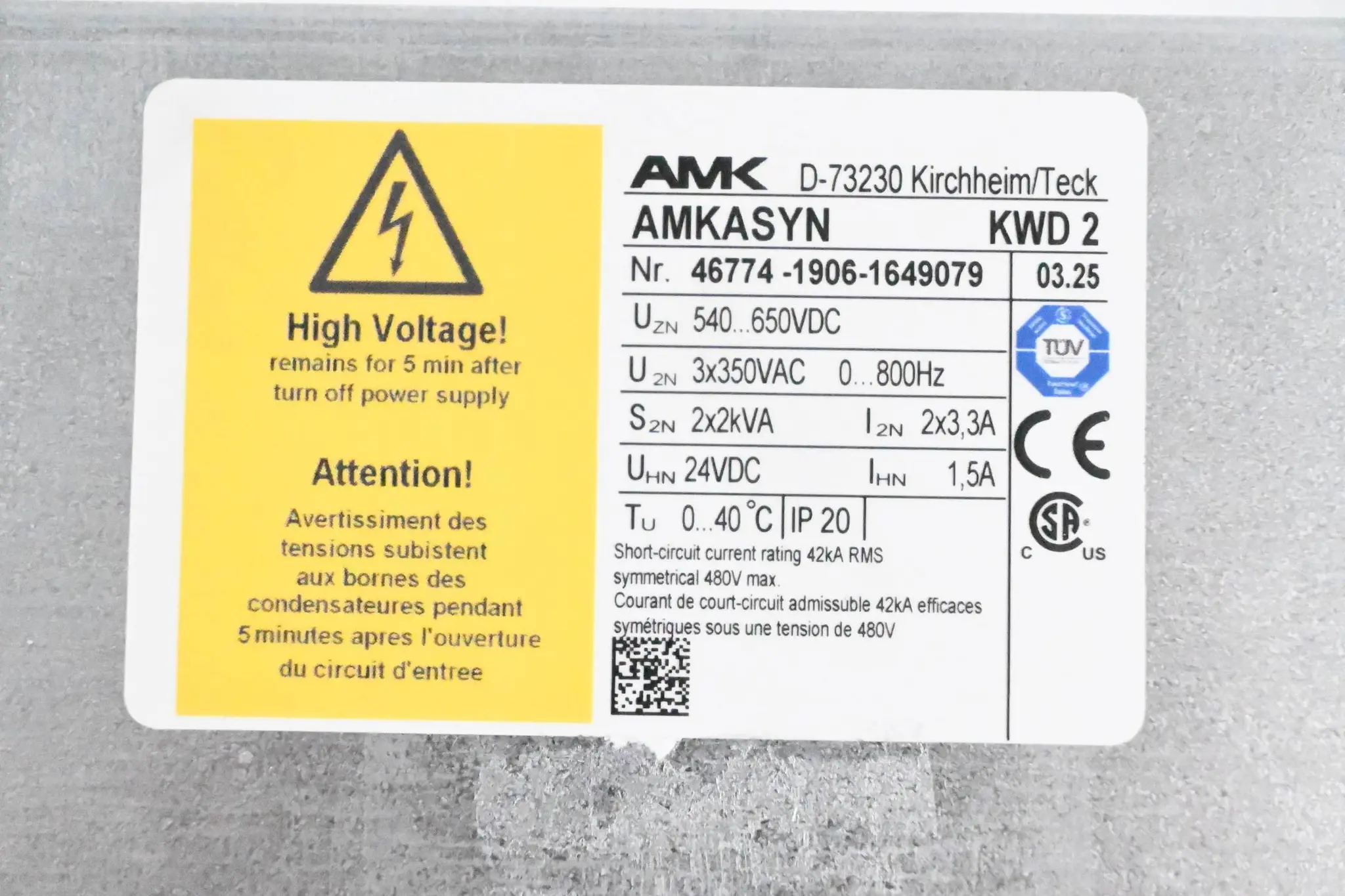Produktfoto 1 von AMK Kompatktwechselrichter KWD 2 E760 ( 46774 )