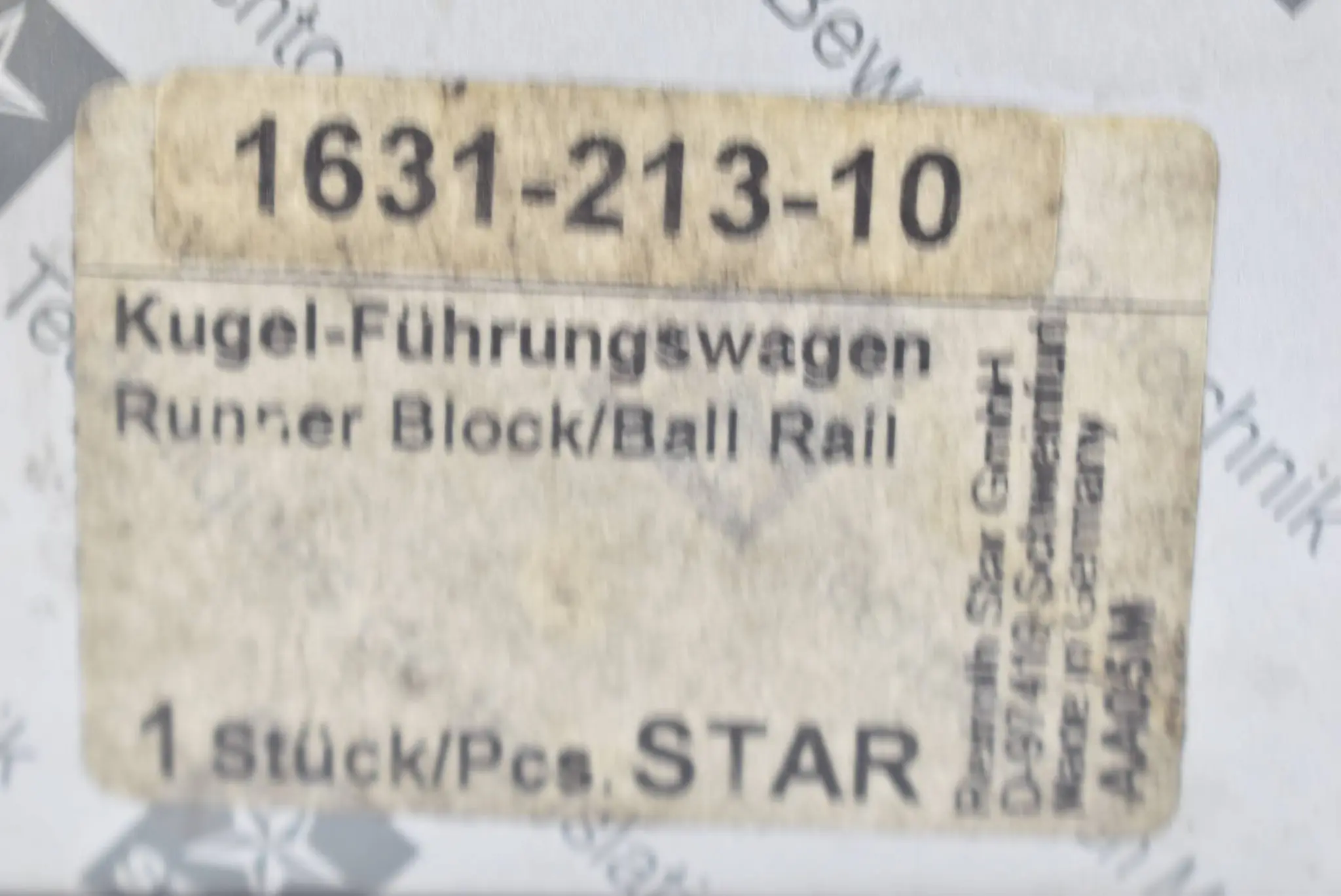 Produktfoto 1 von Star Kugel-Führungswagen R163121310