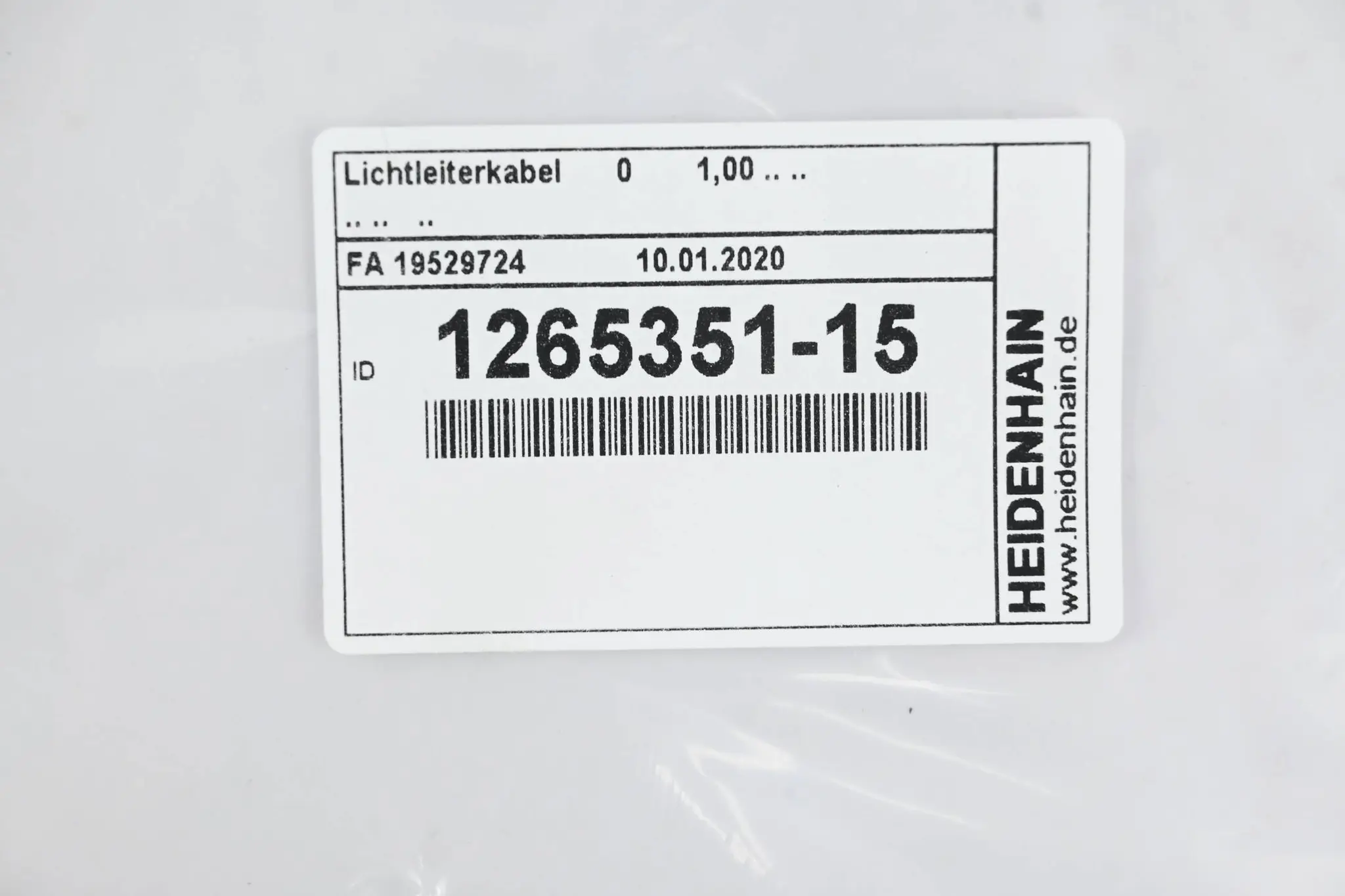 Produktfoto 1 von Heidenhain Lichtwellenleiter Lichtleiterkabel 1,00m ( 1265351-15 ) 1265 351-15