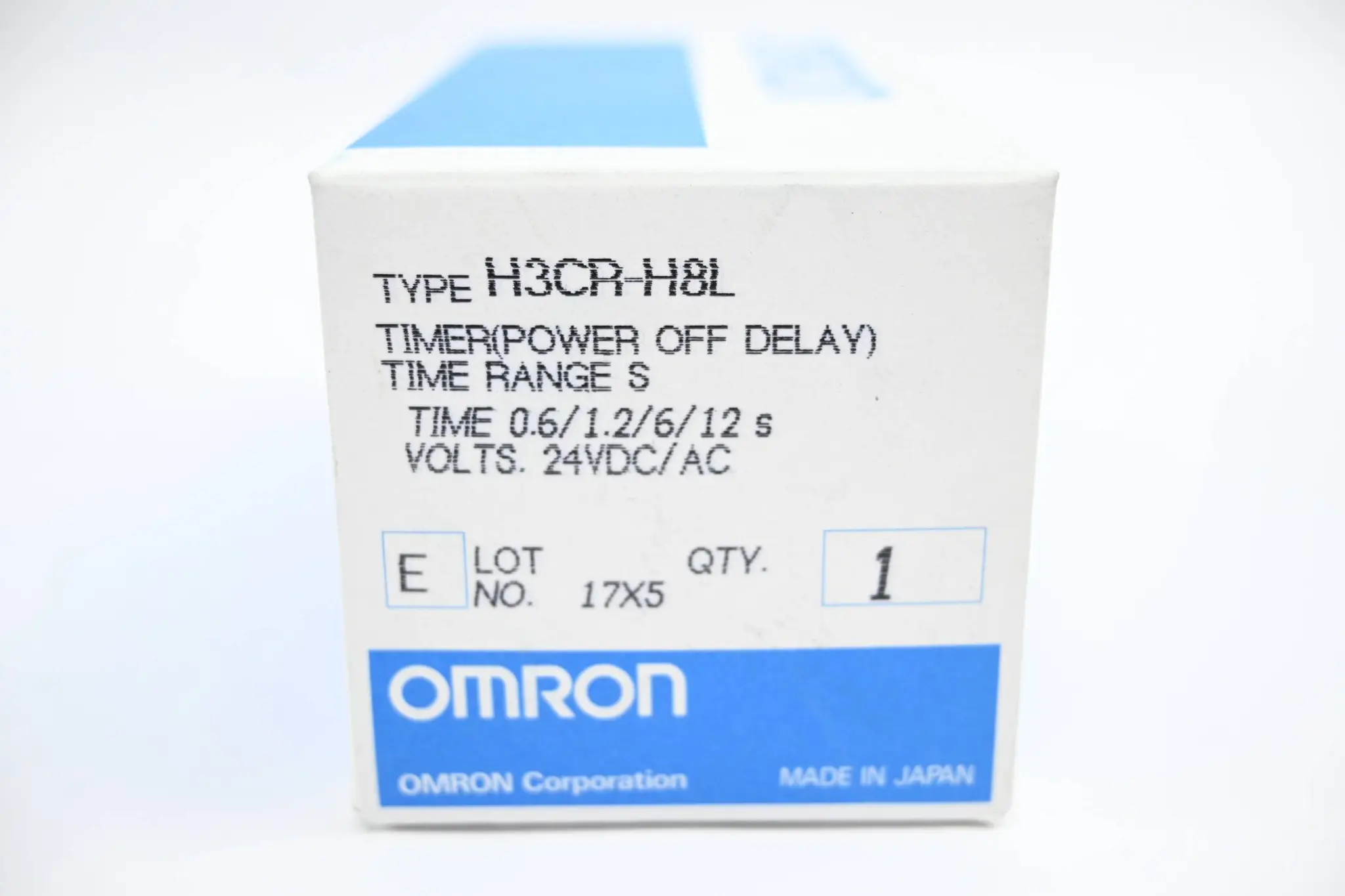 Produktfoto 1 von Omron Timer Time Range S 0.6/1.2/6/12s 24 VDC/AC ( H3CR-H8L )