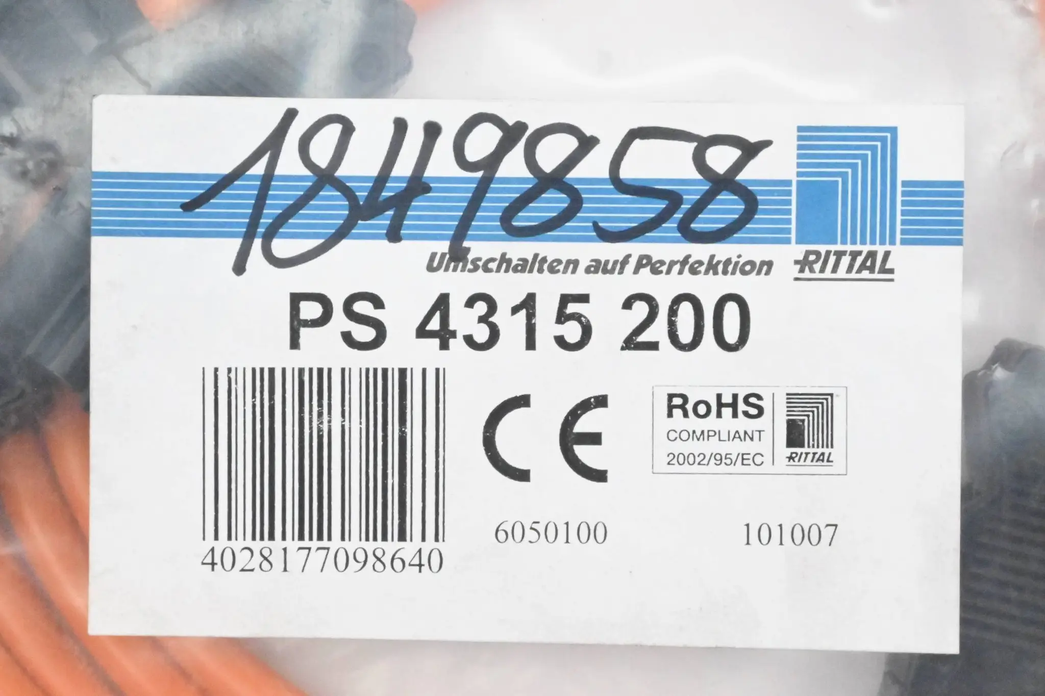 Produktfoto 1 von Rittal 5 Stück Anschlussleitung PS 4315 200