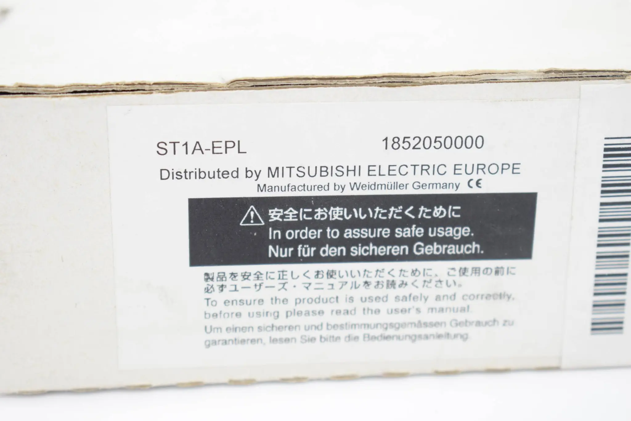 Produktfoto 1 von Mitsubishi Endplatte zum Systemabschluss 10 Stück ST1A-EPL