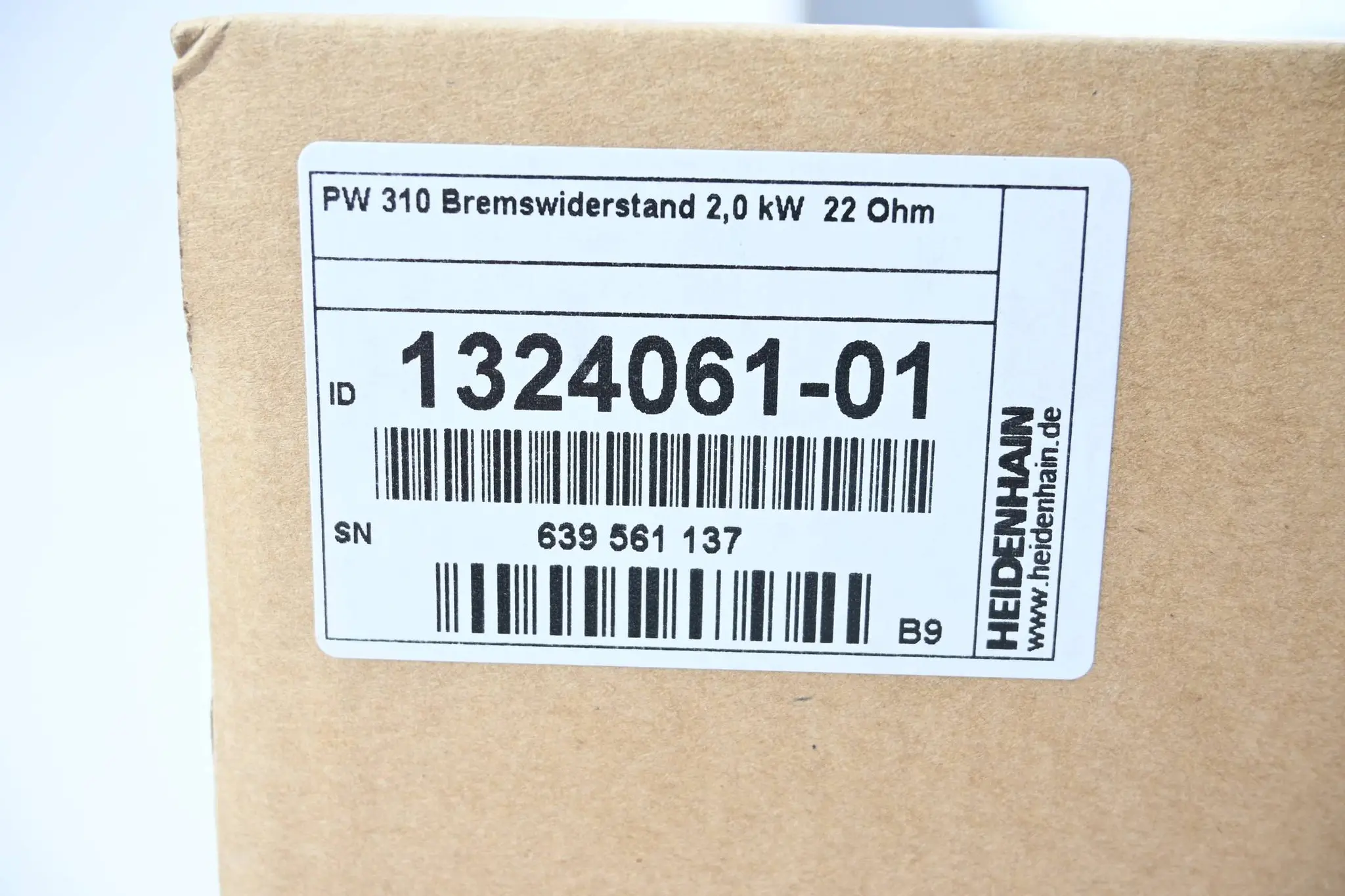 Produktfoto 1 von Heidenhain Bremswiderstand für Umrichter PW310 ( 1324061-01 ) Ver. B9