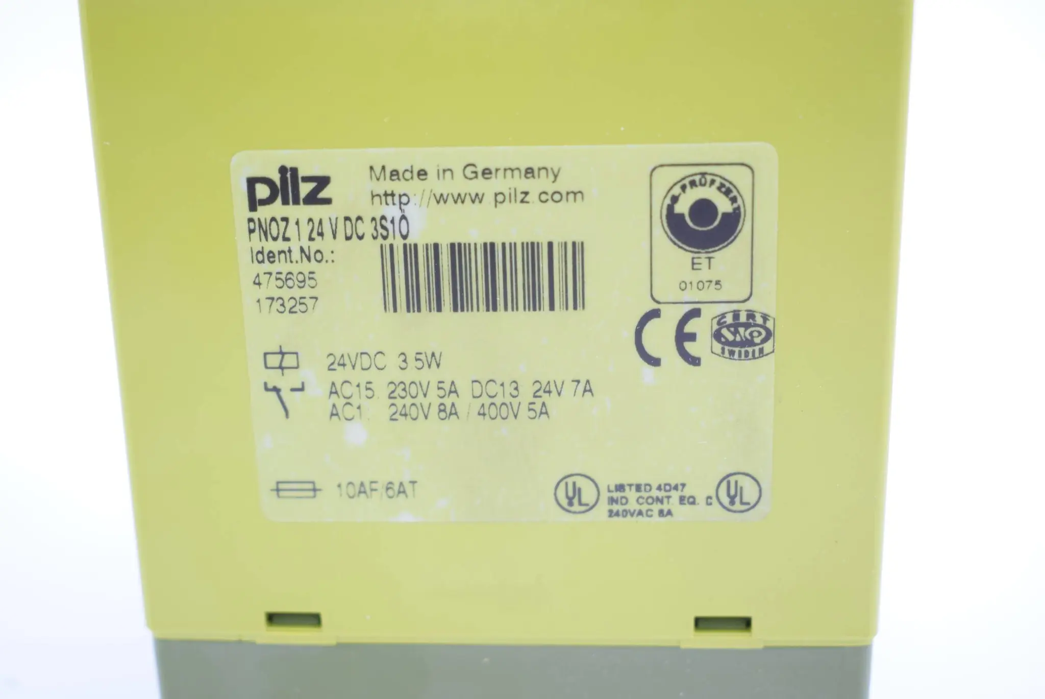 Produktfoto 1 von Pilz PNOZ 1 24V DC 3S10 ( 475695 )