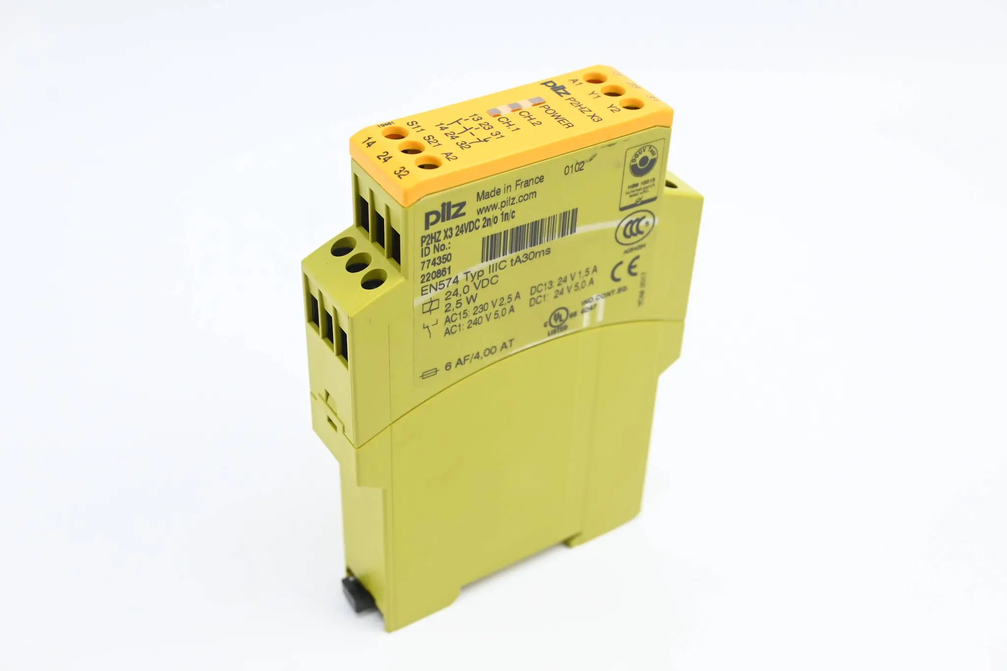 Produktfoto 1 von Pilz Sicherheitsrelais P2HZ X3 24VDC 2n/o 1n/c ( 774350 )