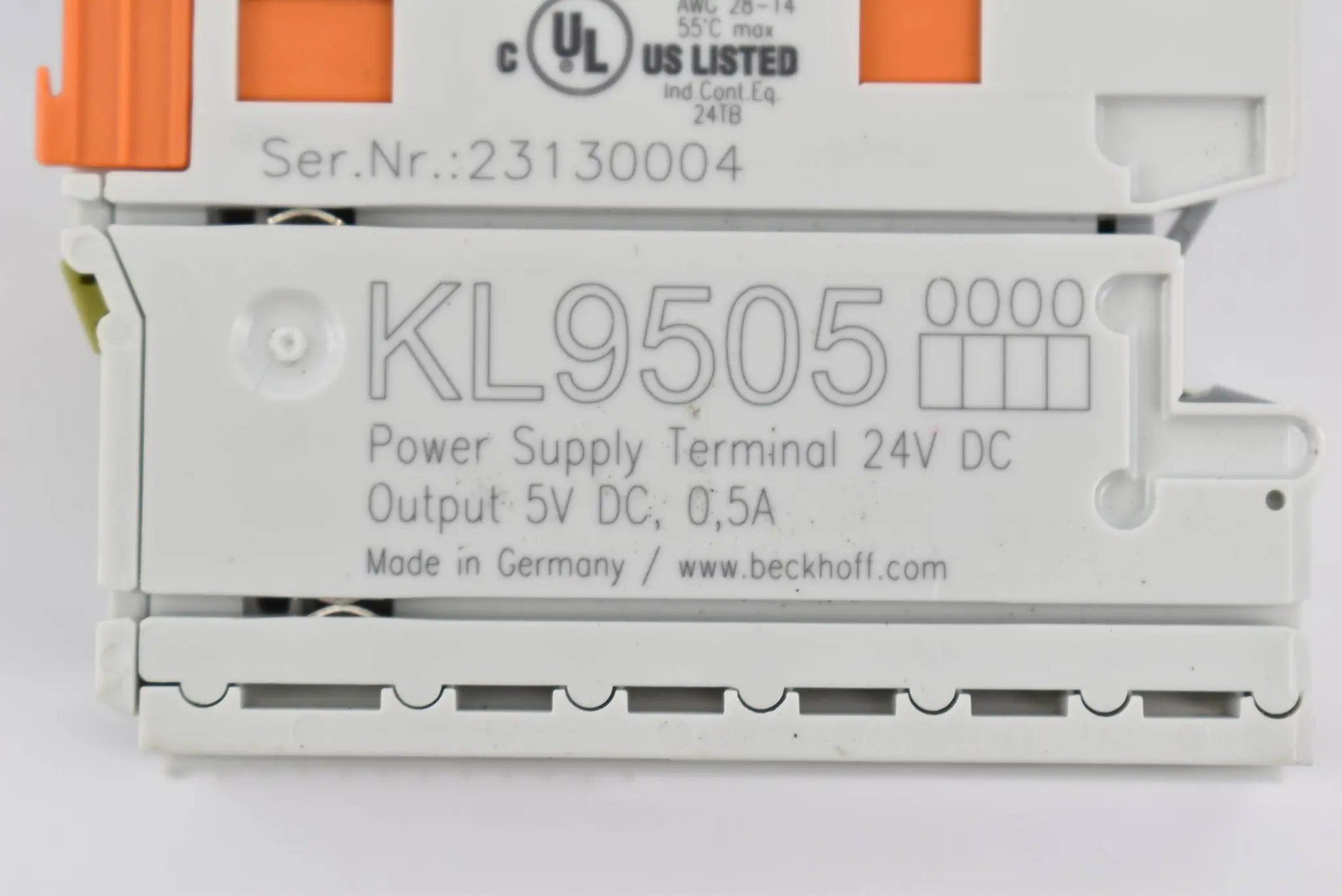 Produktfoto 1 von Beckhoff Power Supply Terminal KL9505 ( KL 9505 )