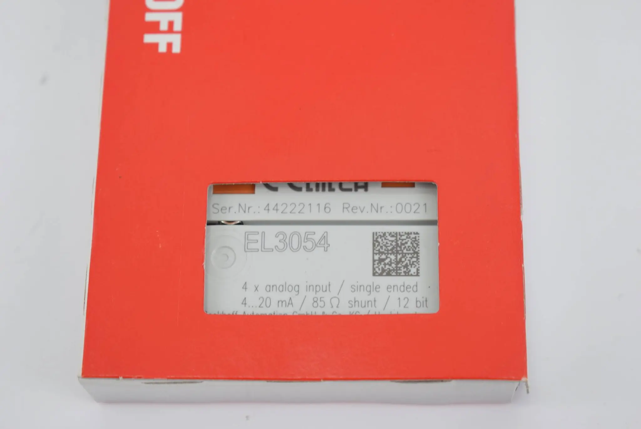 Produktfoto 1 von Beckhoff EtherCAT-KLemme 4-Kanal-Analog-Eingang EL3054 (EL 3054 )
