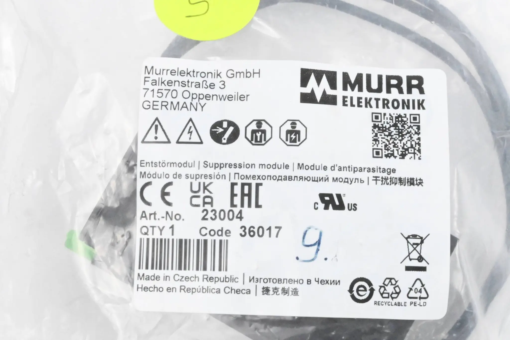 Produktfoto 1 von Murr Elektronik Motorentstörmodul 23004