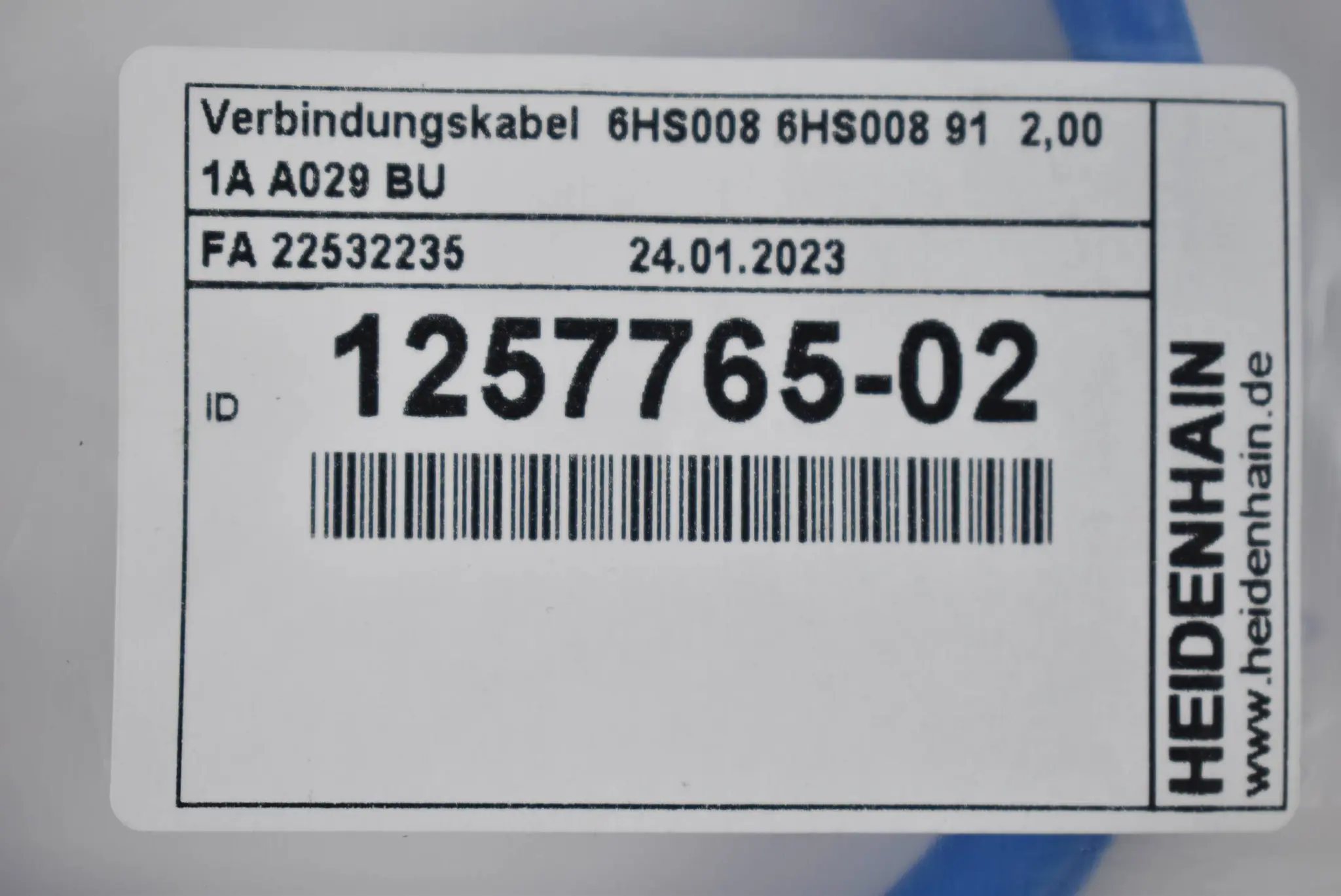 Produktfoto 1 von Heidenhain Verbindungskabel 1257765-02 ( 2,00 m )