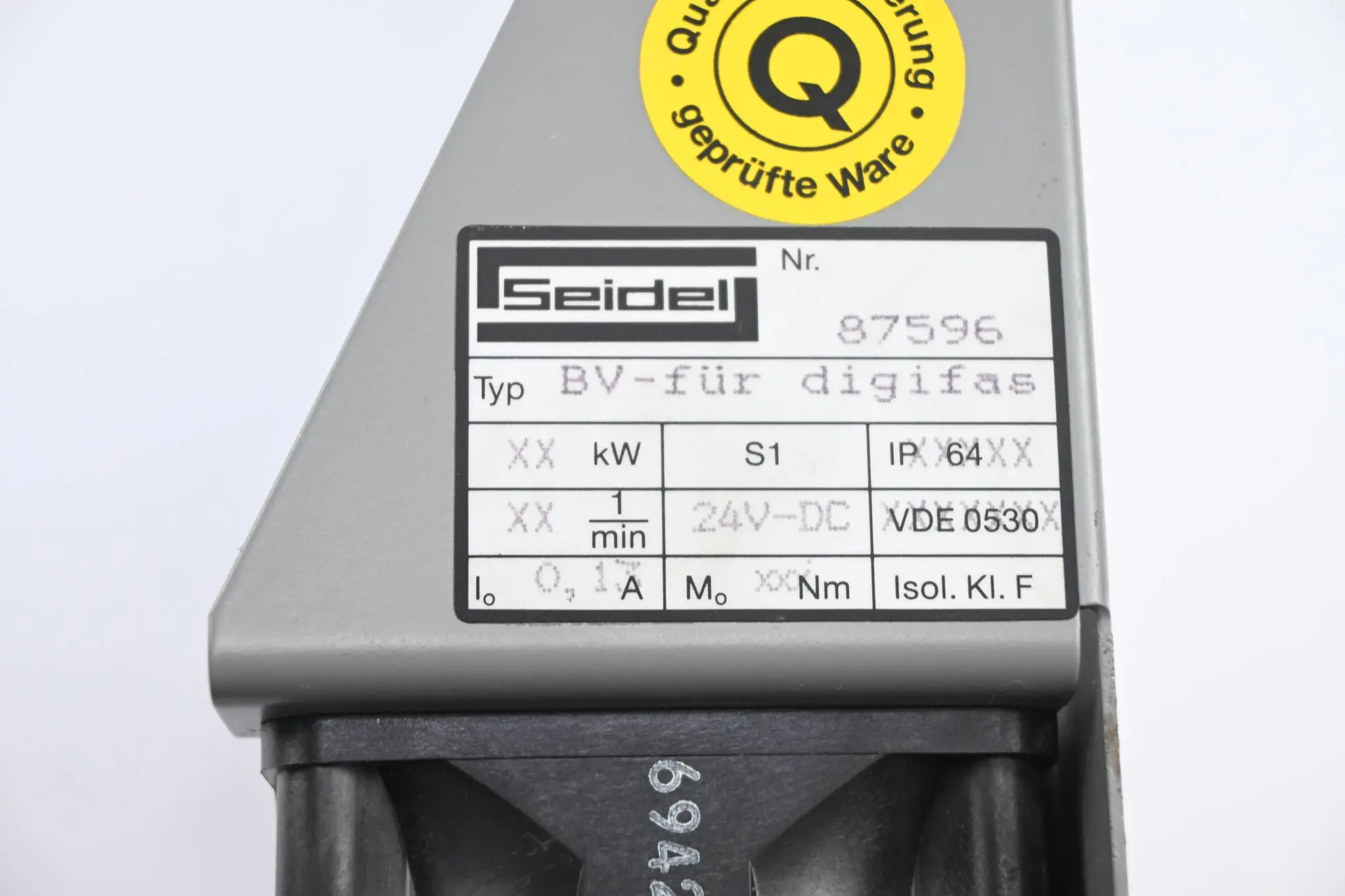Produktfoto 1 von Kollmorgen Seidel Lüfter BV für Digifas ( 87596 ) 24VDC 0,13A