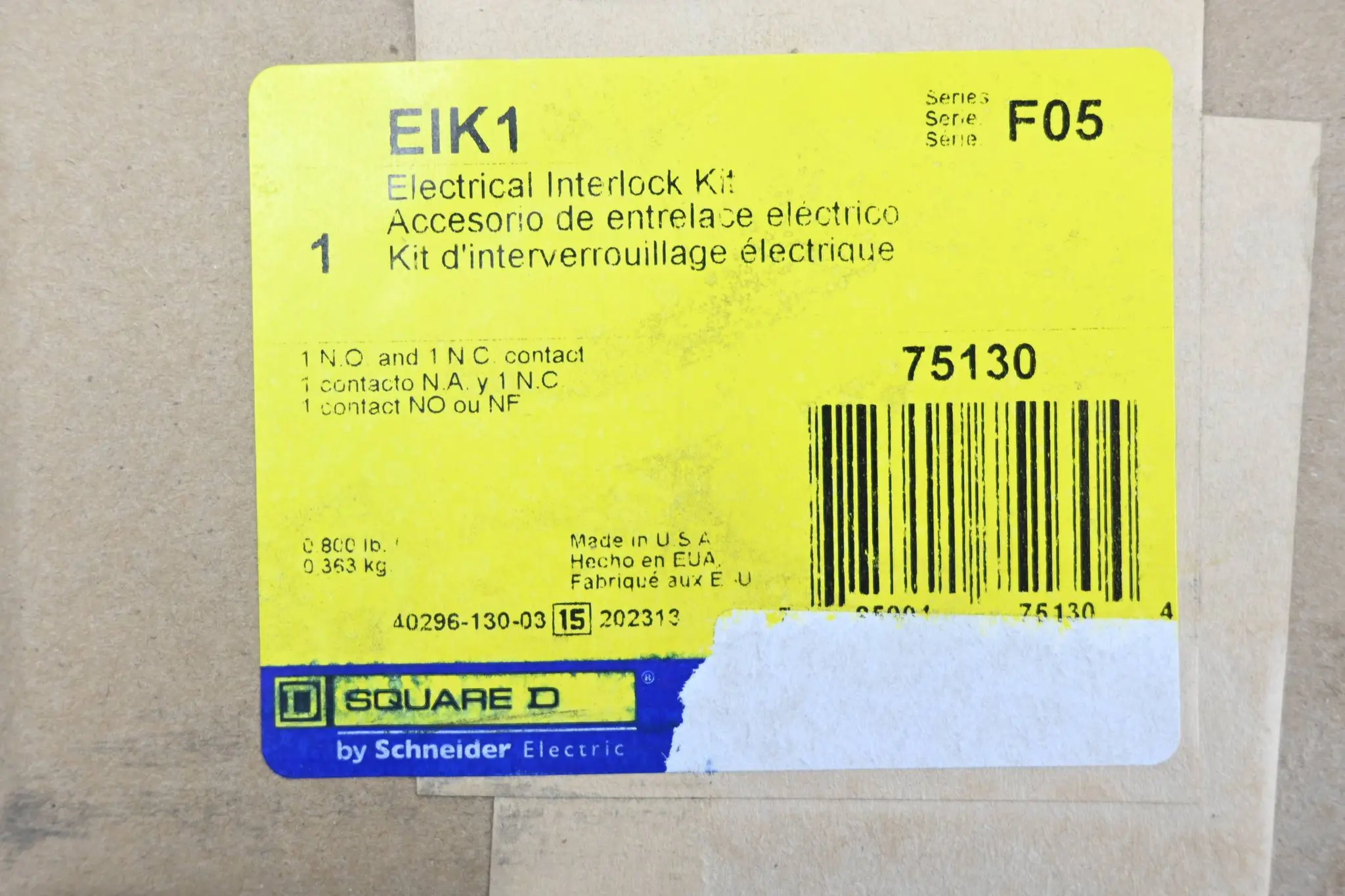 Produktfoto 1 von Schneider Electric Square D elektrischer Verriegelungsschalter EIK1 ( Ser. F05 )
