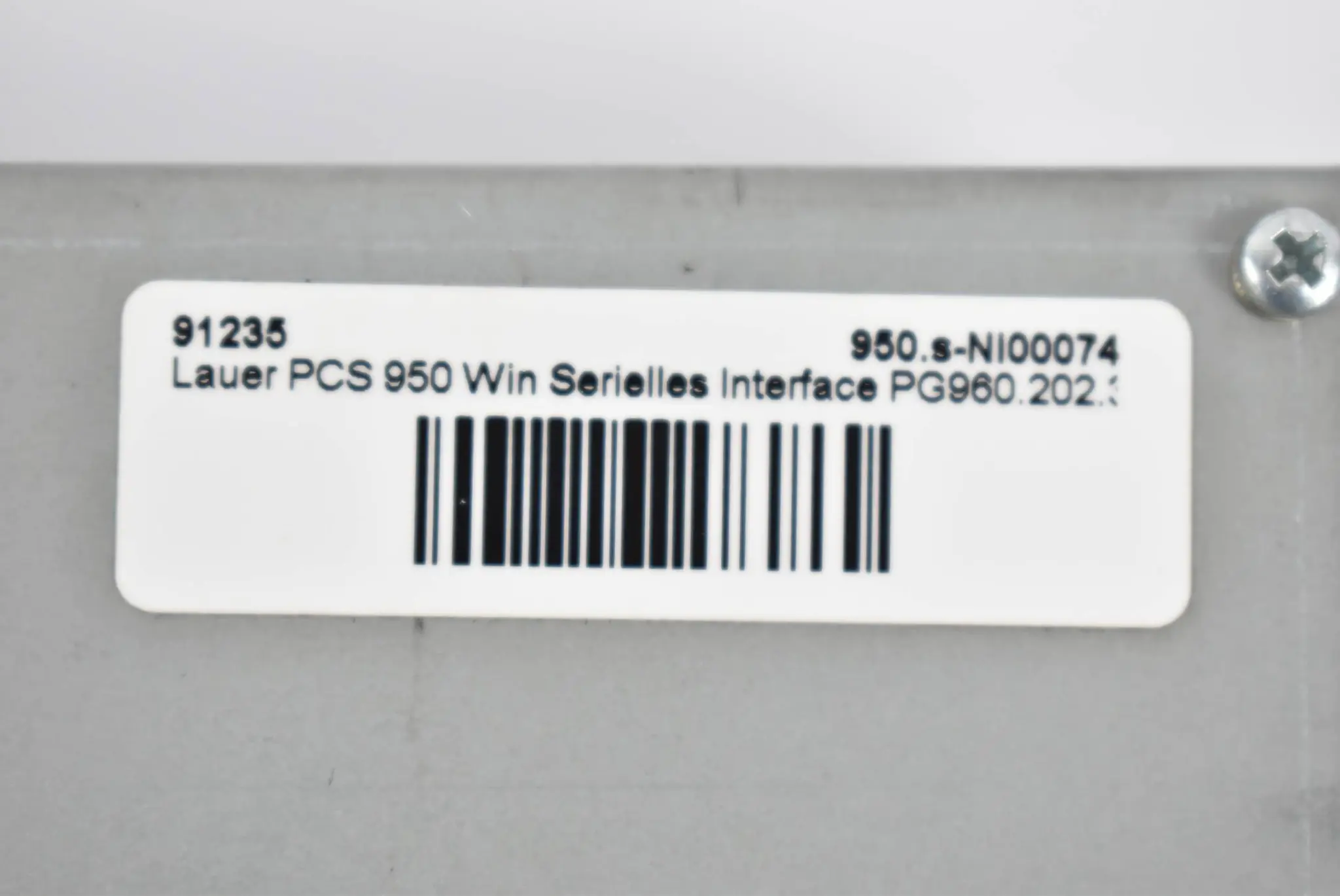 Produktfoto 1 von Lauer PCS 950 WIN Serielles Interface 950.s-NI00074 ( 91235 )