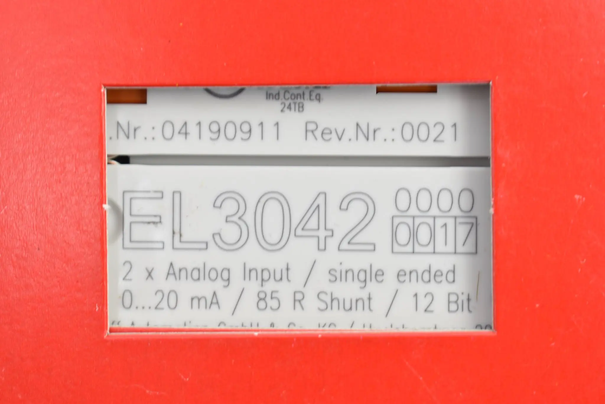 Produktfoto 1 von Beckhoff EtherCAT-Klemme 2-Kanal-analog-Eingang EL3042 ( EL 3042 )