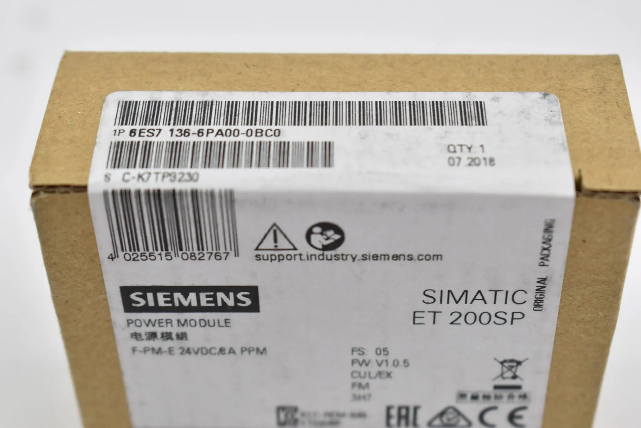 Produktfoto 1 von Siemens simatic DP für ET 200SP 6ES7 136-6PA00-0BC0 ( 6ES7136-6PA00-0BC0 )