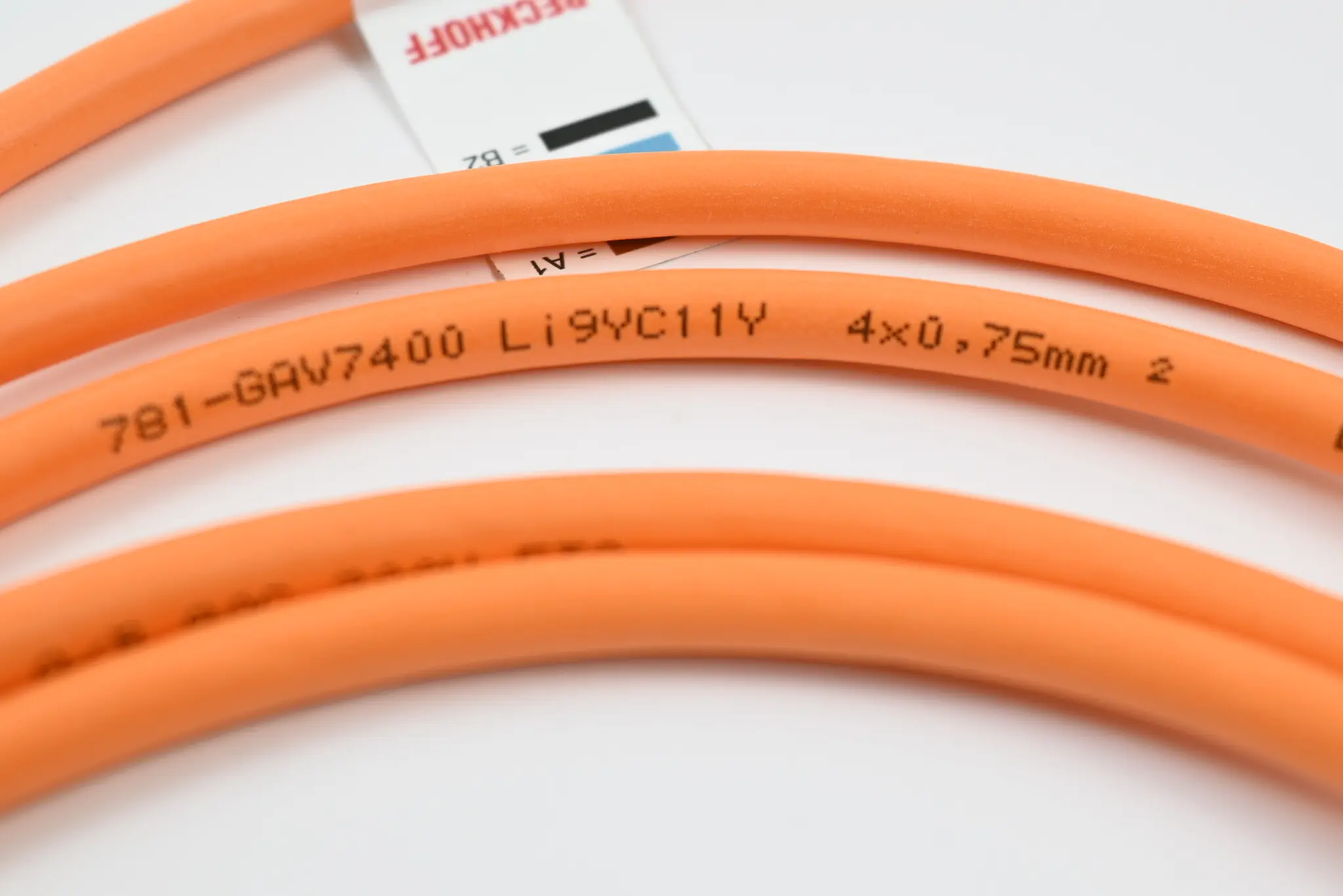 Produktfoto 1 von Beckhoff 781-GAV7400 Motorkabel Li9YC11Y 4x0,75mm² AWM Style 20459