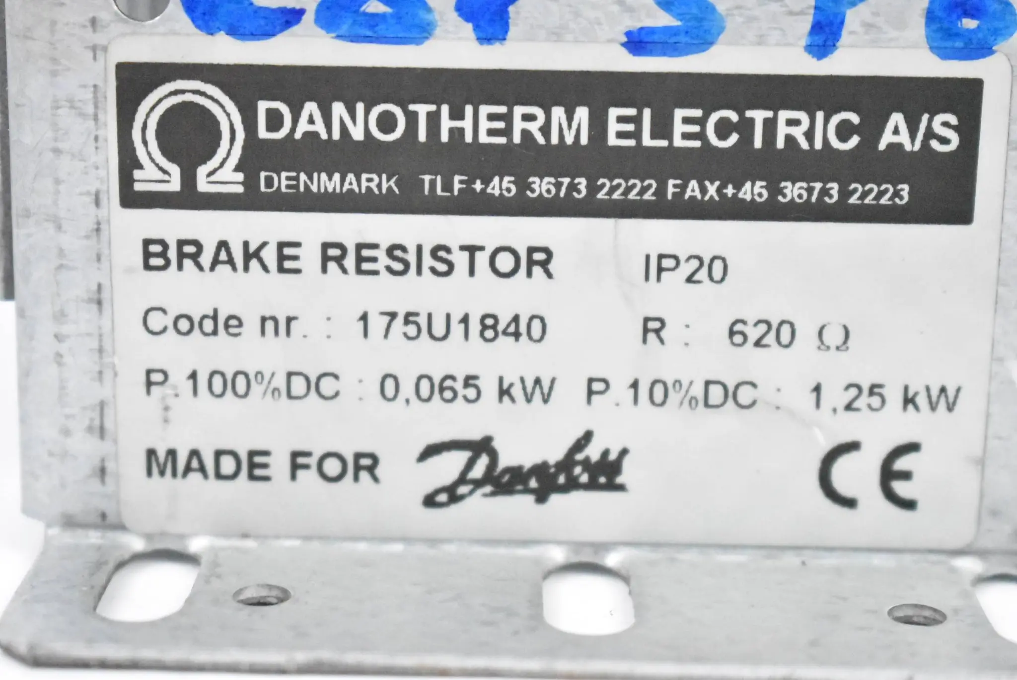 Produktfoto 1 von Danfoss Danotherm Bremswiderstand 175U1840