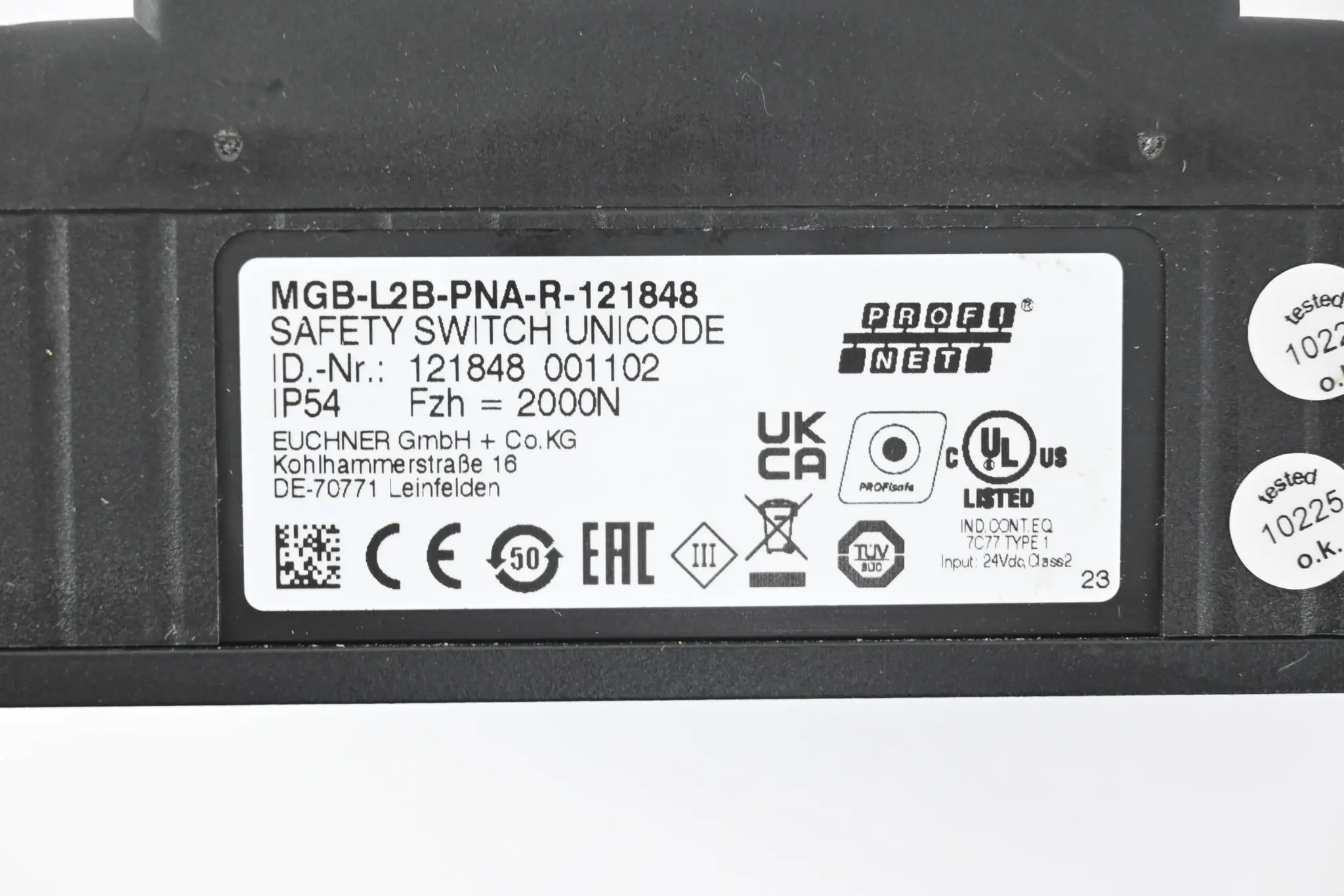 Produktfoto 1 von Euchner Auswertemodul und Busmodul MGB-L2B-PNA-R-121848 ( 121848 )