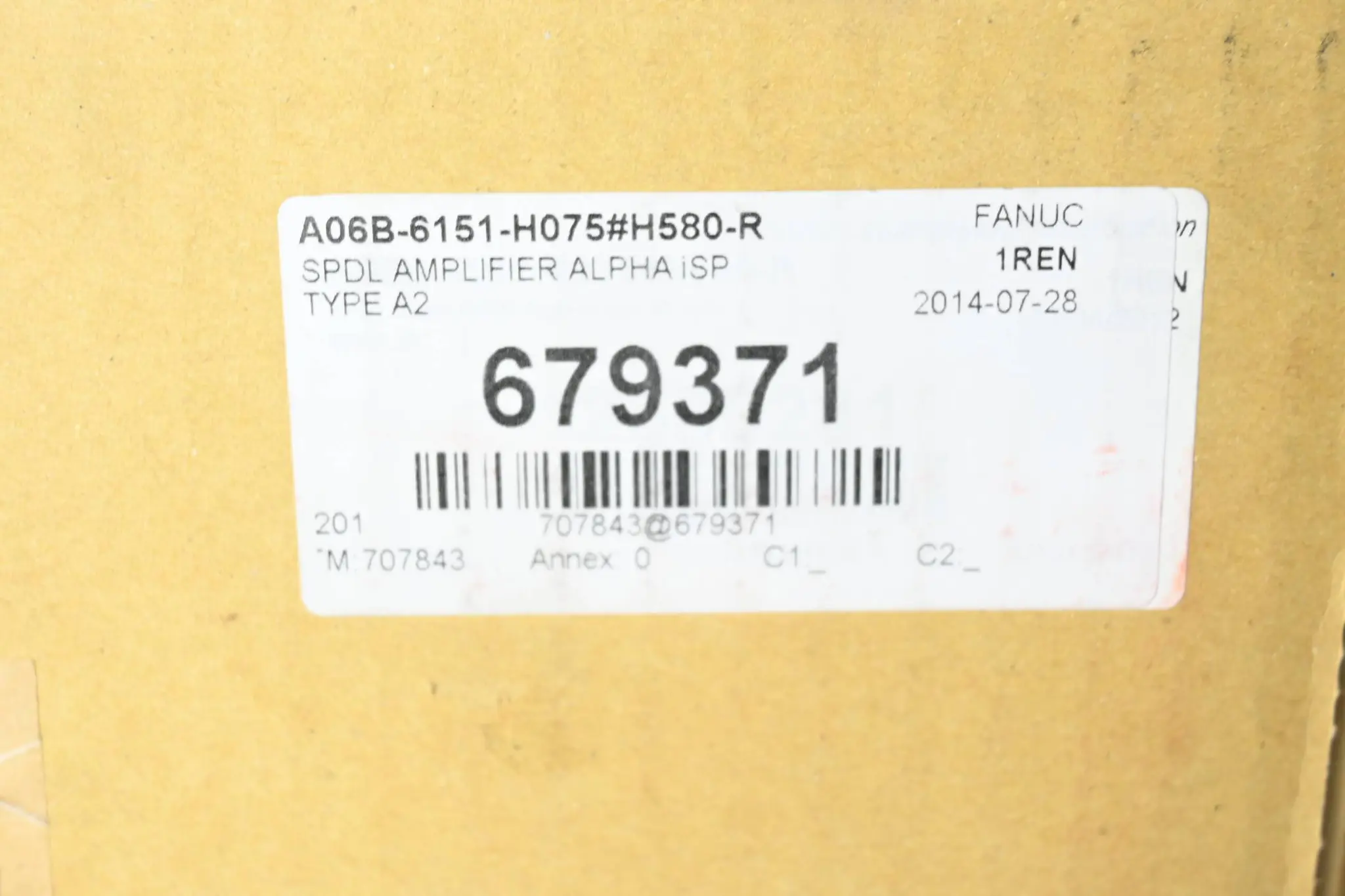 Produktfoto 1 von Fanuc Spindelverstärkermodul A06B-6151-H075#H580-R