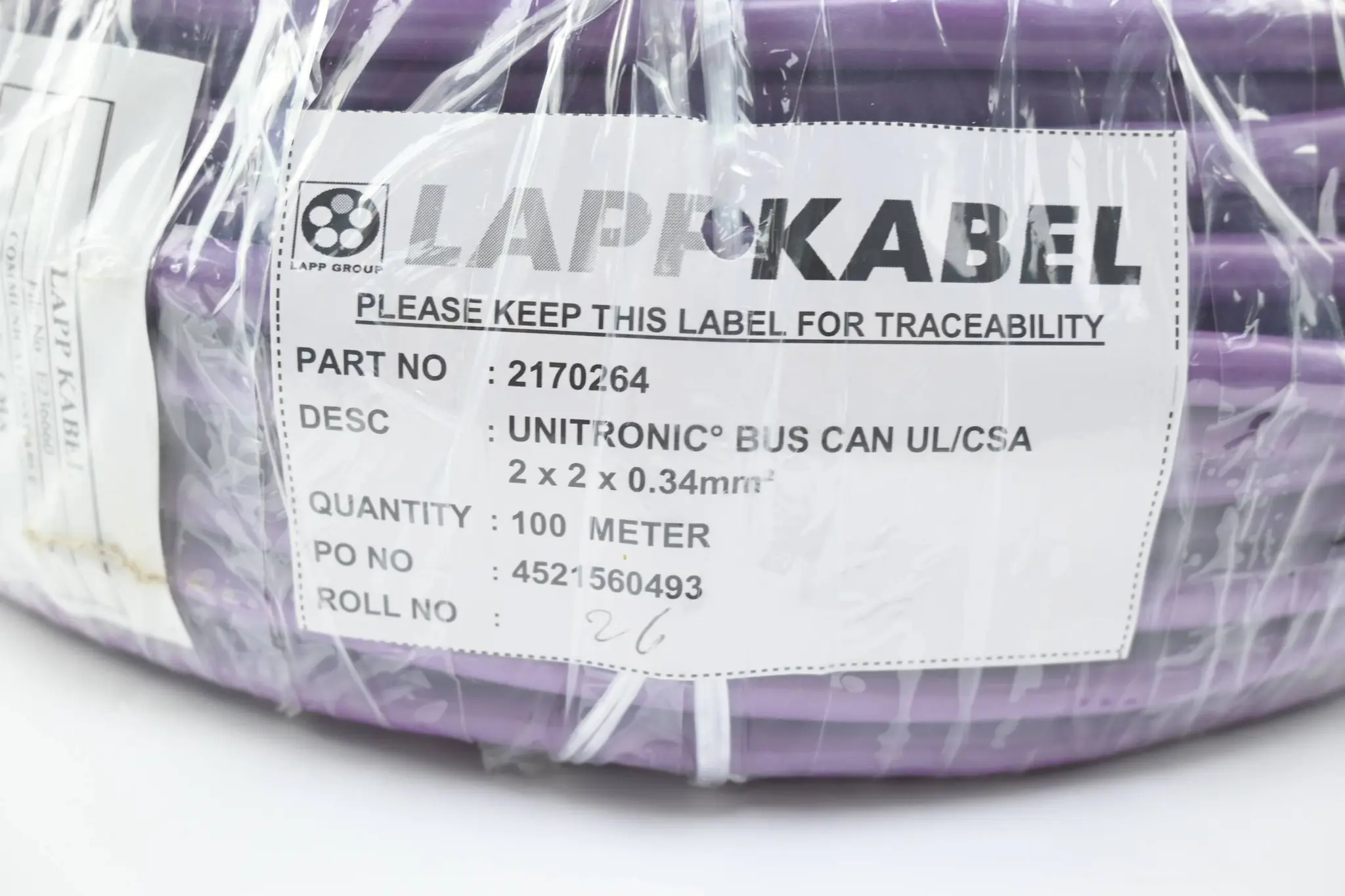 Produktfoto 1 von Lapp Kabel Datenkabel Unitronic BUS CAN UL/CSA 2x2x0,34mm² ( 2170264 ) 100,0m