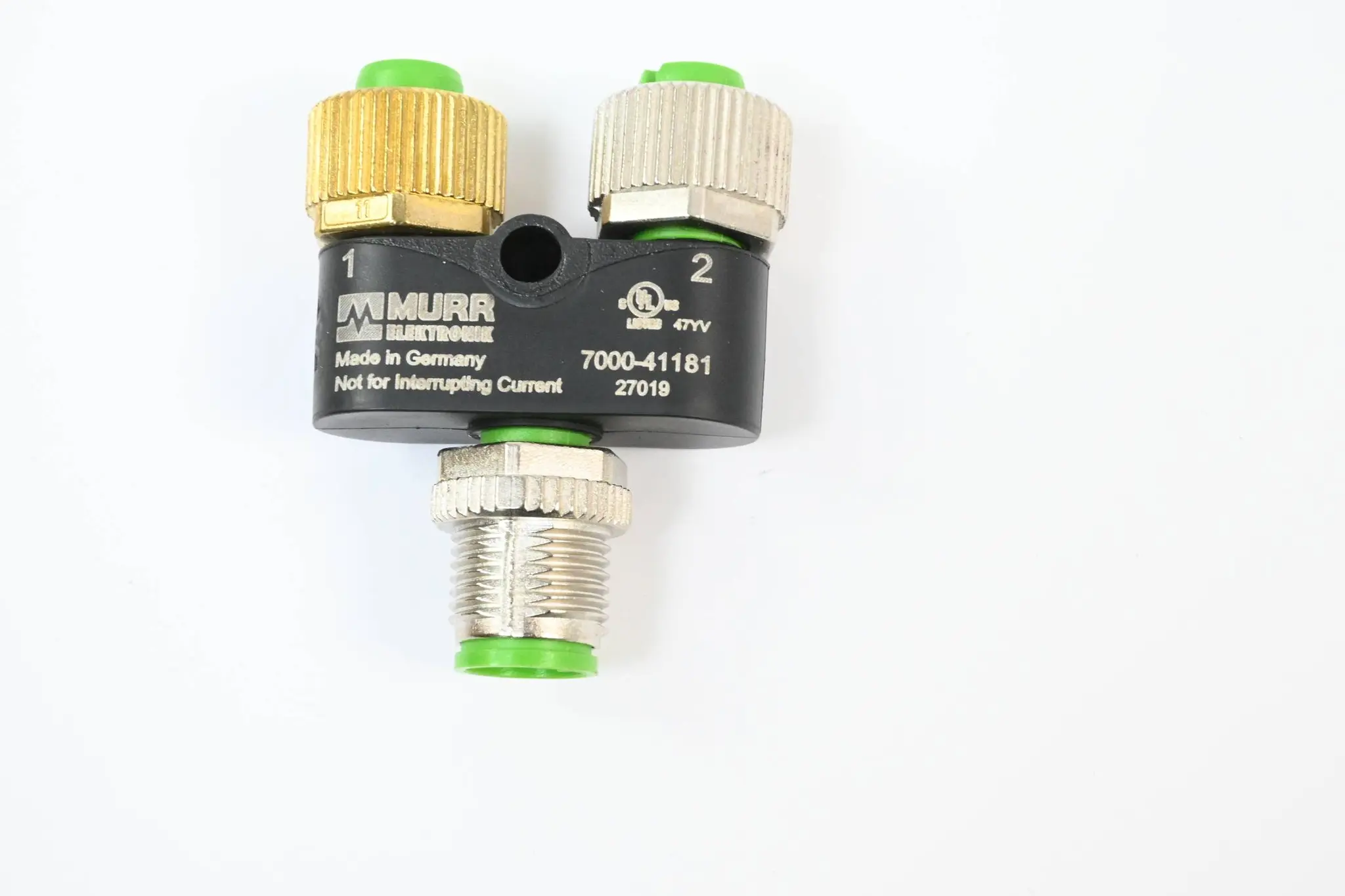 Produktfoto 1 von Murr Elektronik T-Stück M12 St. / M12 Bu. A-kod. ( 7000-41181-0000000 )