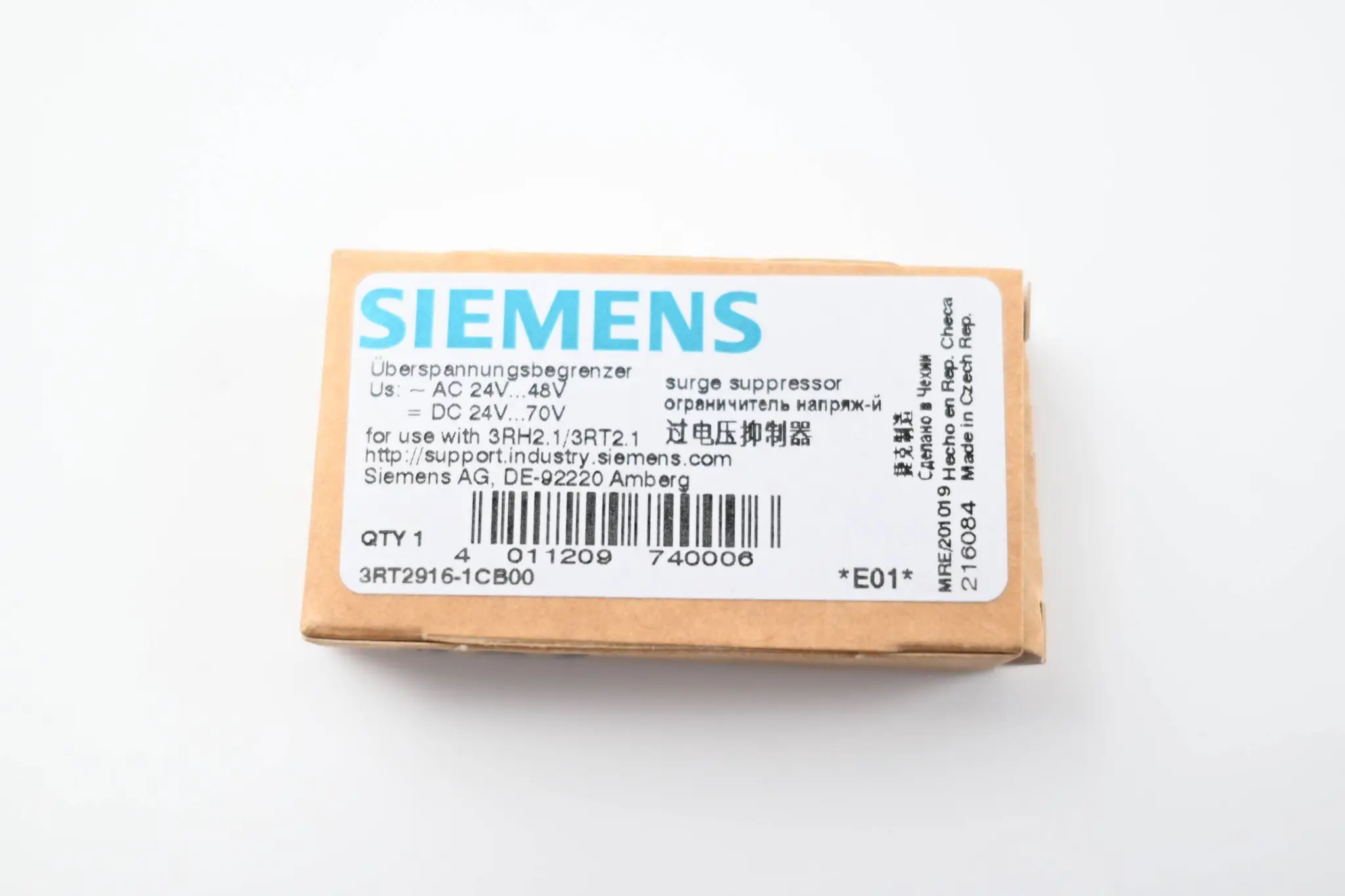 Produktfoto 1 von Siemens Überspannungsbegrenzer 3RT2916-1CB00 ( 3RT2 916-1CB00 )