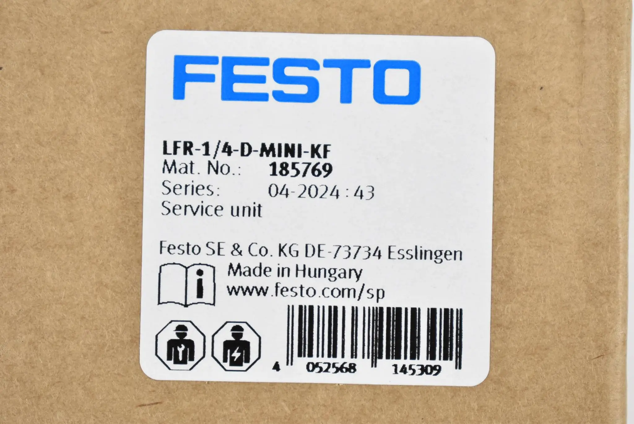 Produktfoto 1 von Festo Wartungseinheit LFR-1/4-D-MINI-KF ( 185769 )