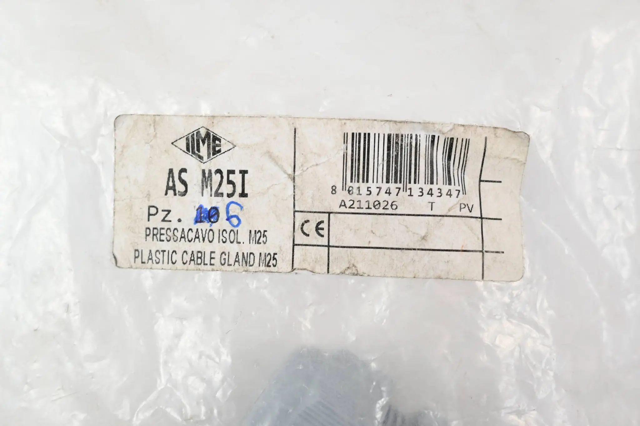 Produktfoto 1 von Ilme Kabelverschraubung AS M25I ( ASM25I ) 6 Stück