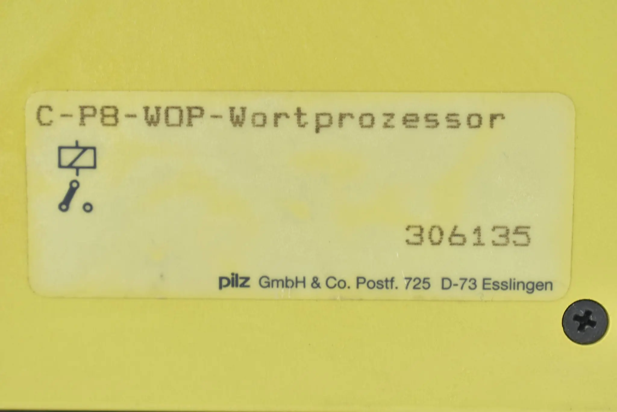Produktfoto 1 von Pilz C-P8-WOP-Wortprozessor ( 306135 )