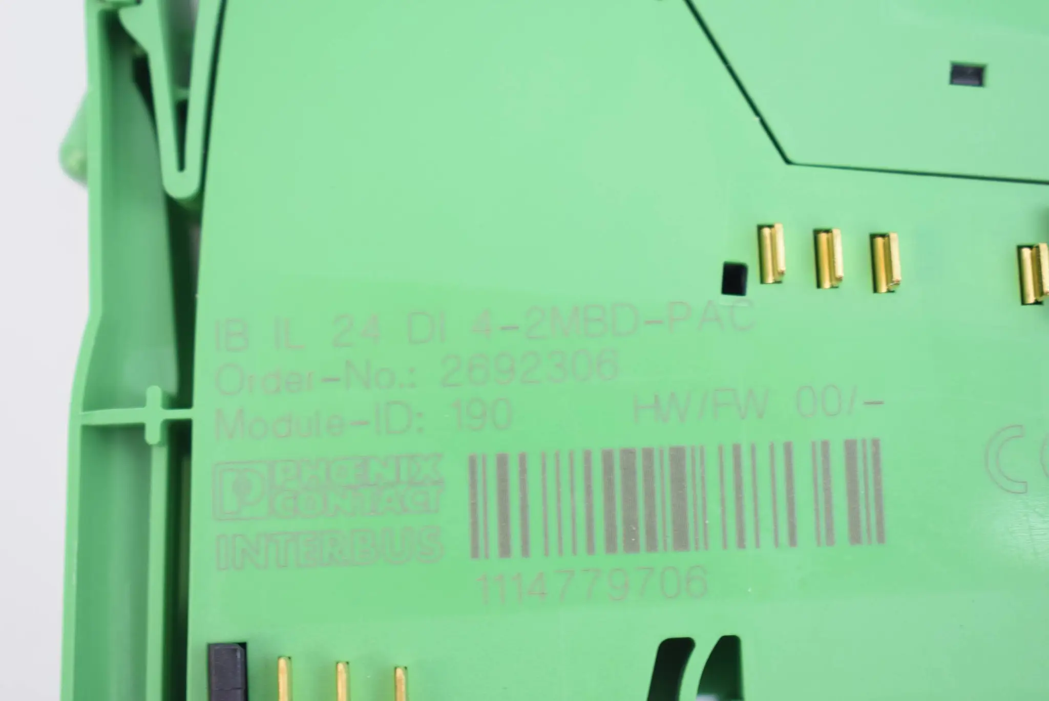 Produktfoto 1 von Phoenix Contact Inline Klemme IB IL 24 DI 4-2MBD-PAC 2692306