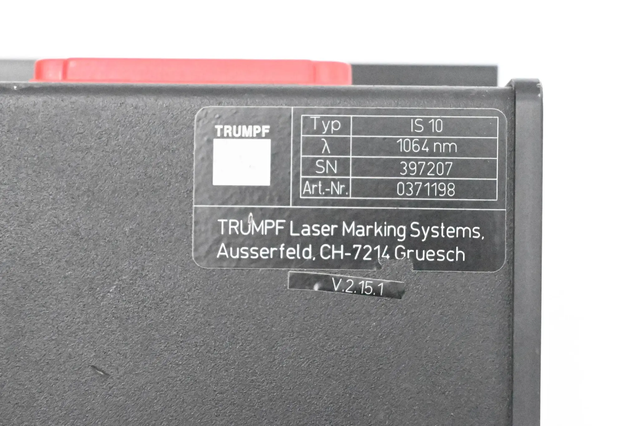 Produktfoto 1 von Trumpf Laser-Markierkopf IS 10 ( 0371198 )