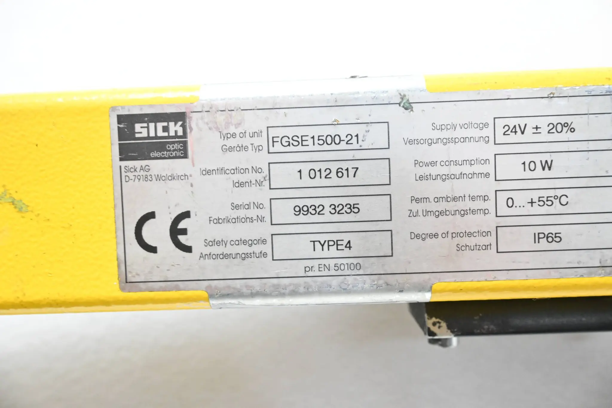Produktfoto 1 von Sick Lichtschranke Empfänger 30-FGS FGSE1500-21 ( 1012617 )