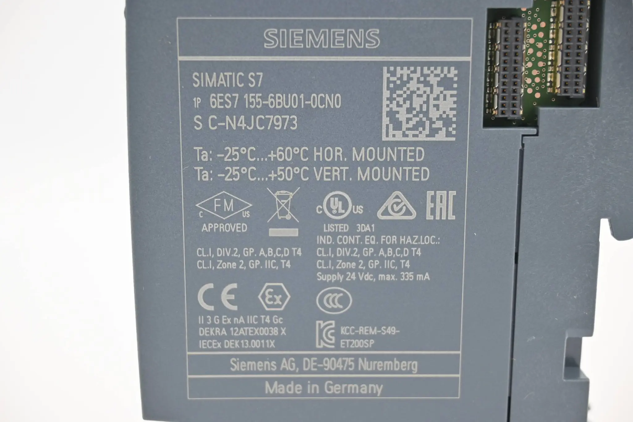 Produktfoto 1 von Siemens Simatic ET 200SP 6ES7155-6BU01-0CN0 ( 6ES7155-6BU01-0CN0 )